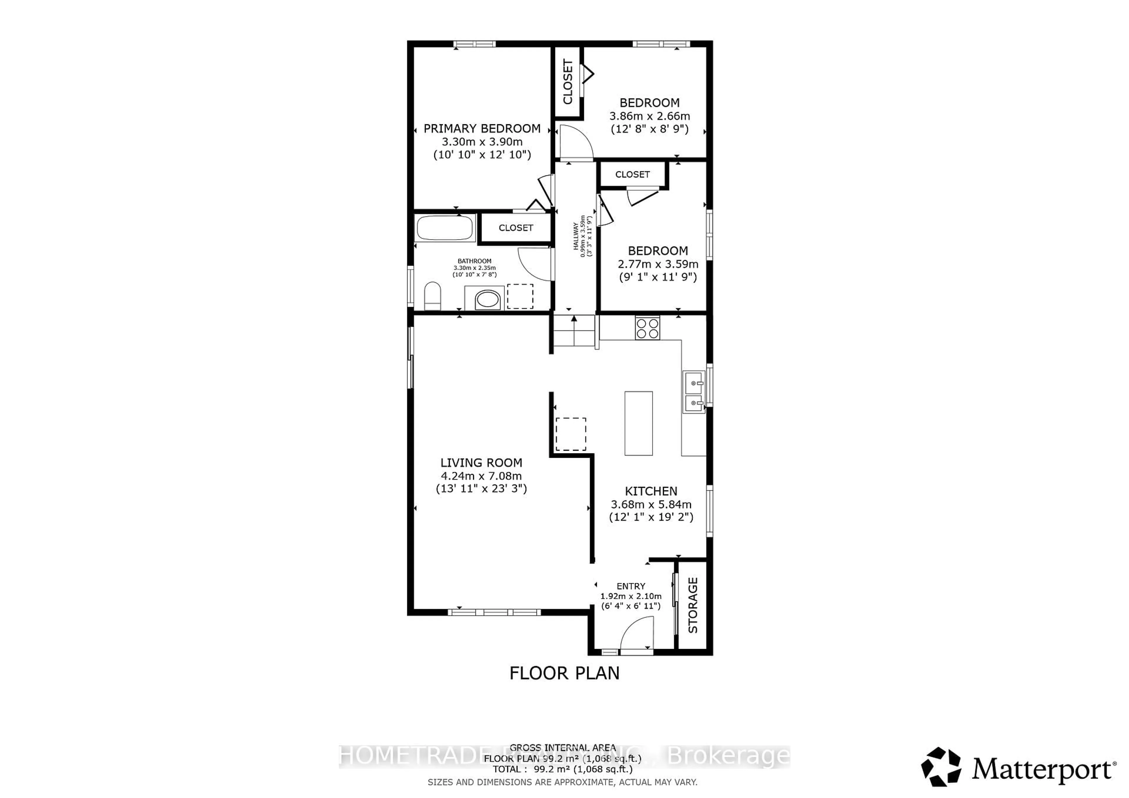 Floor plan for 206 Little Ave, Barrie Ontario L4N 6L1
