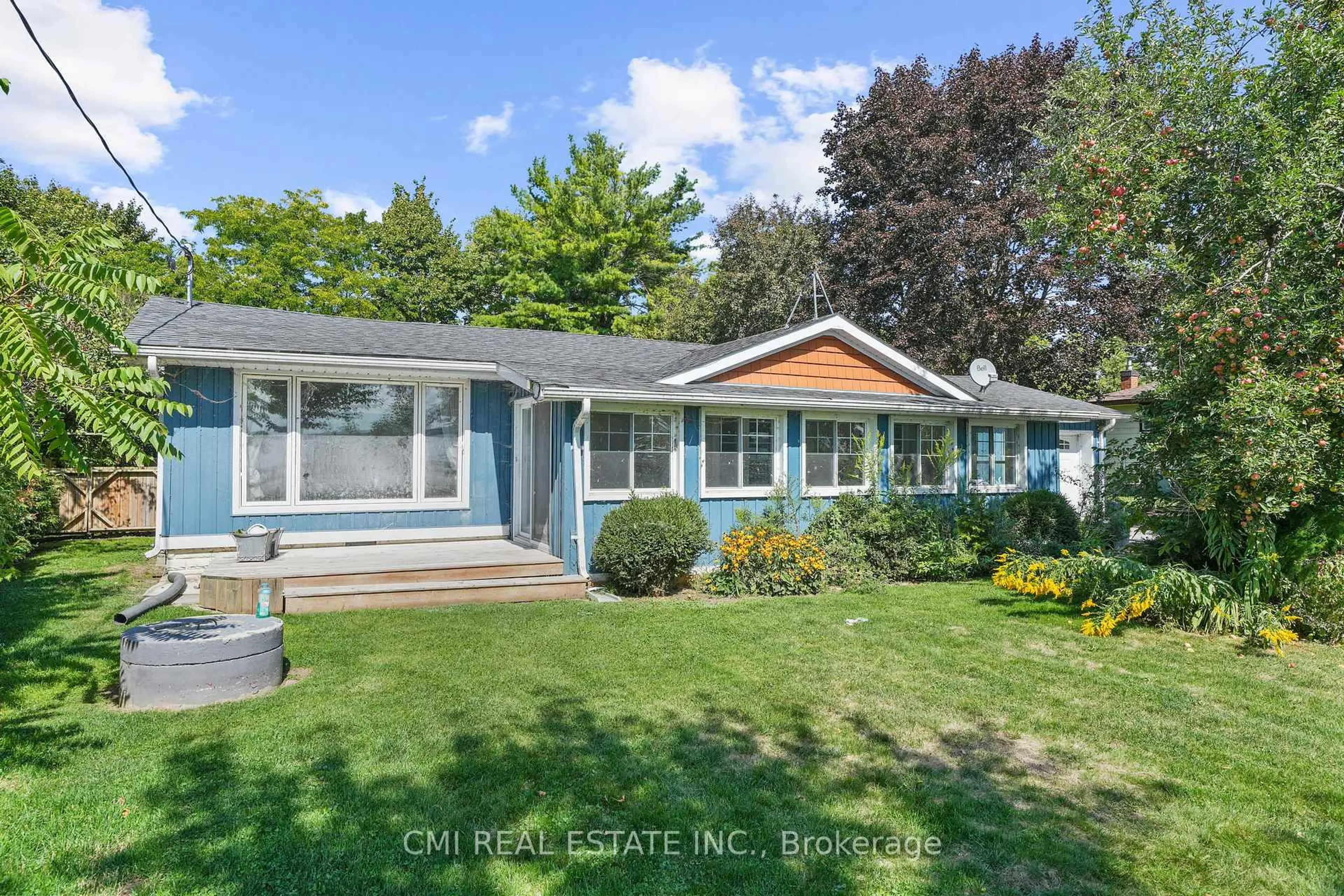 Home with vinyl exterior material, street for 1297 Ramara Rd 47 Rd, Ramara Ontario L0K 1B0