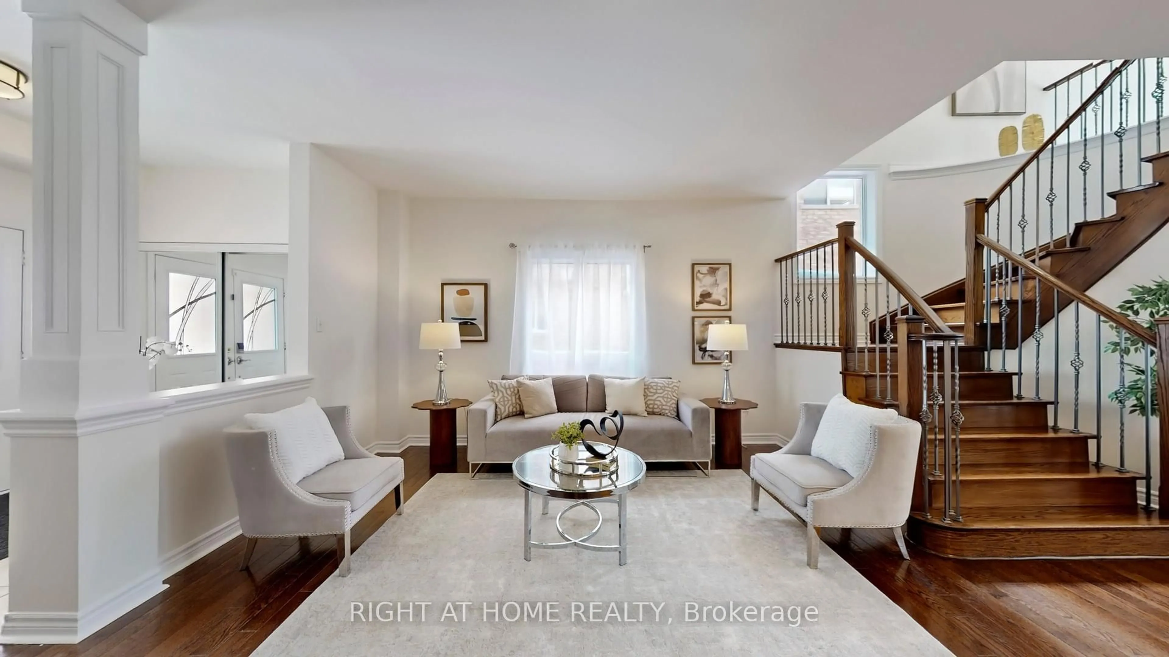 Living room with furniture, unknown for 20 Charlemagne Ave, Barrie Ontario L4M 0A7