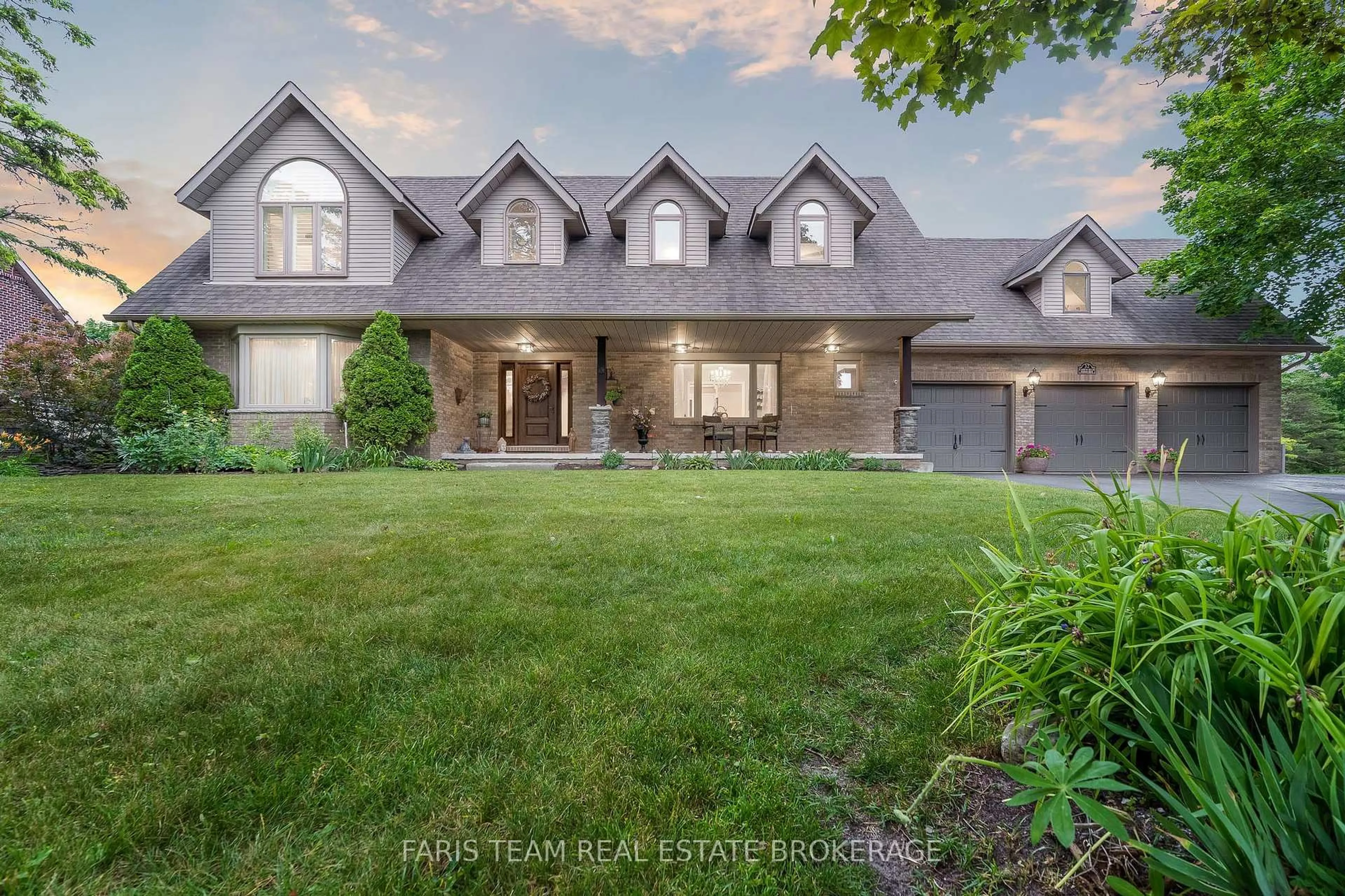 Home with brick exterior material, street for 32 Cairns Blvd, Springwater Ontario L9X 0N8