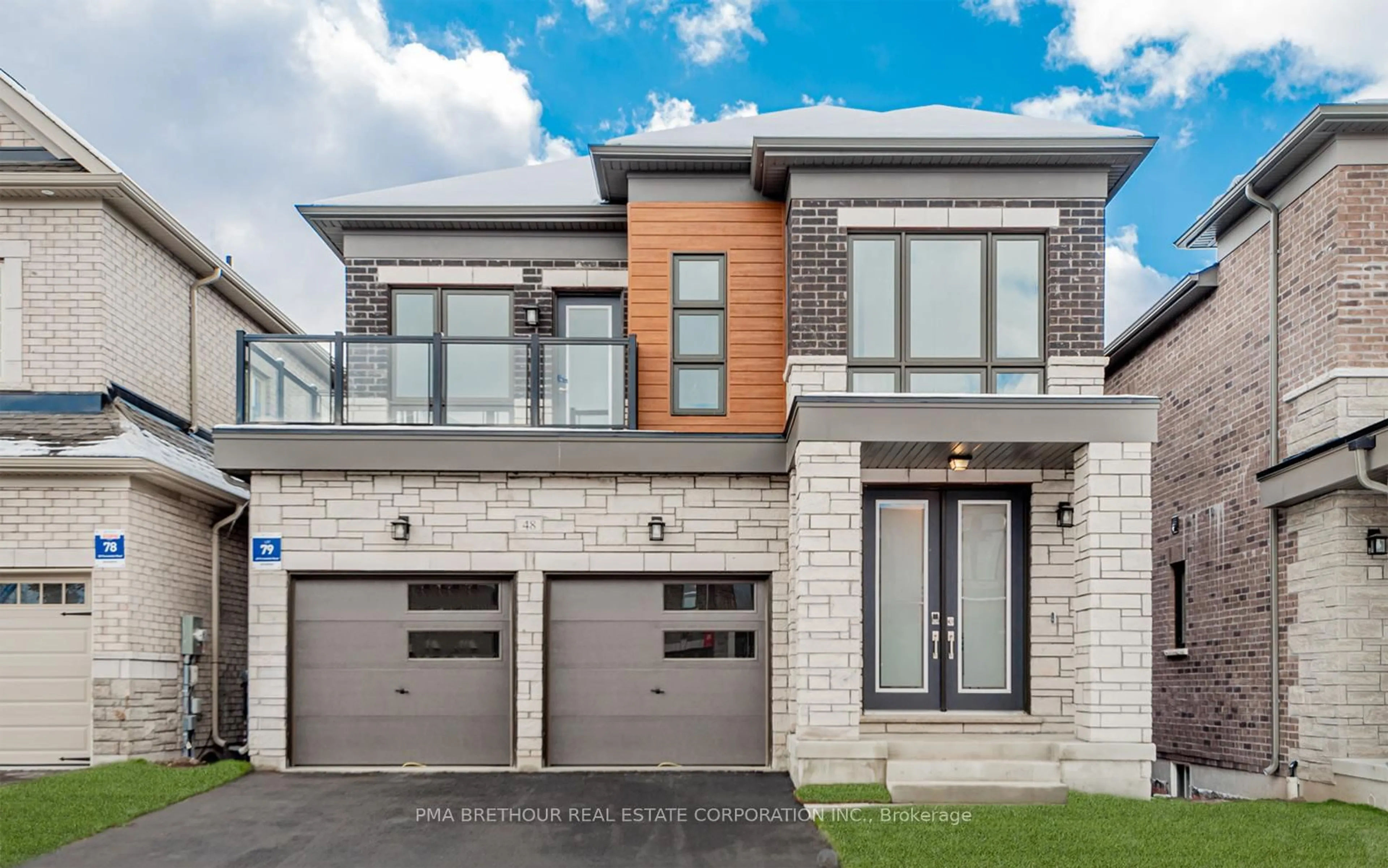 Home with brick exterior material, street for 48 Periwinkle Rd, Springwater Ontario L9X 2C8