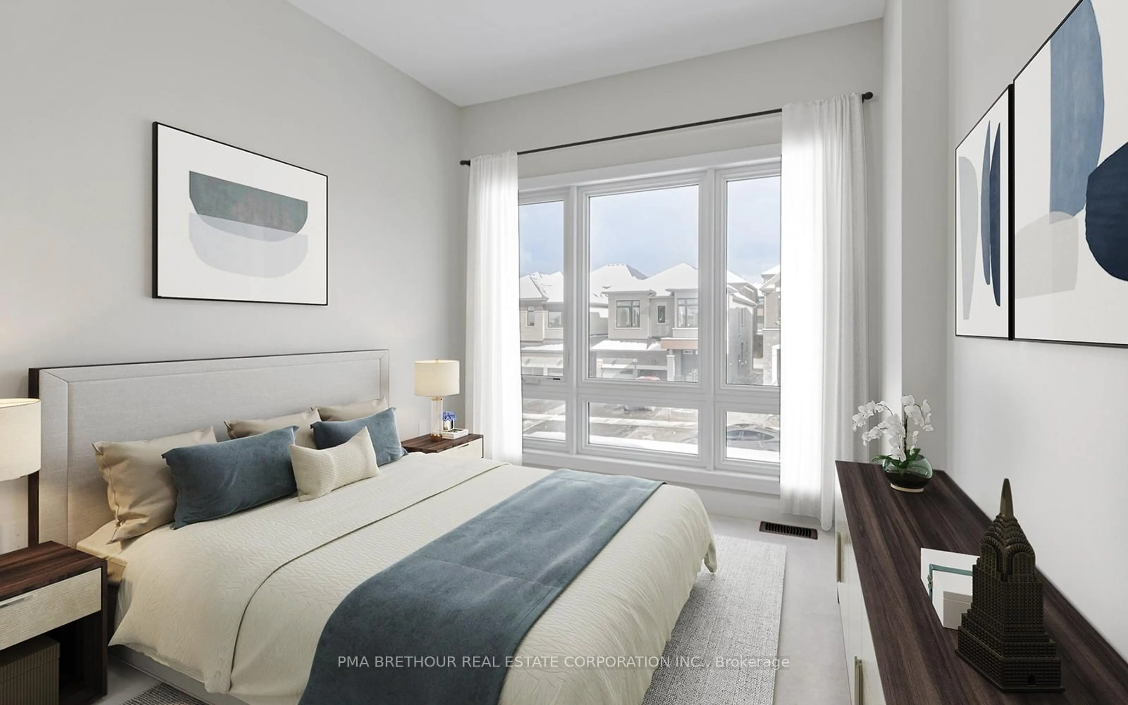 Bedroom with bed, unknown for 48 Periwinkle Rd, Springwater Ontario L9X 2C8