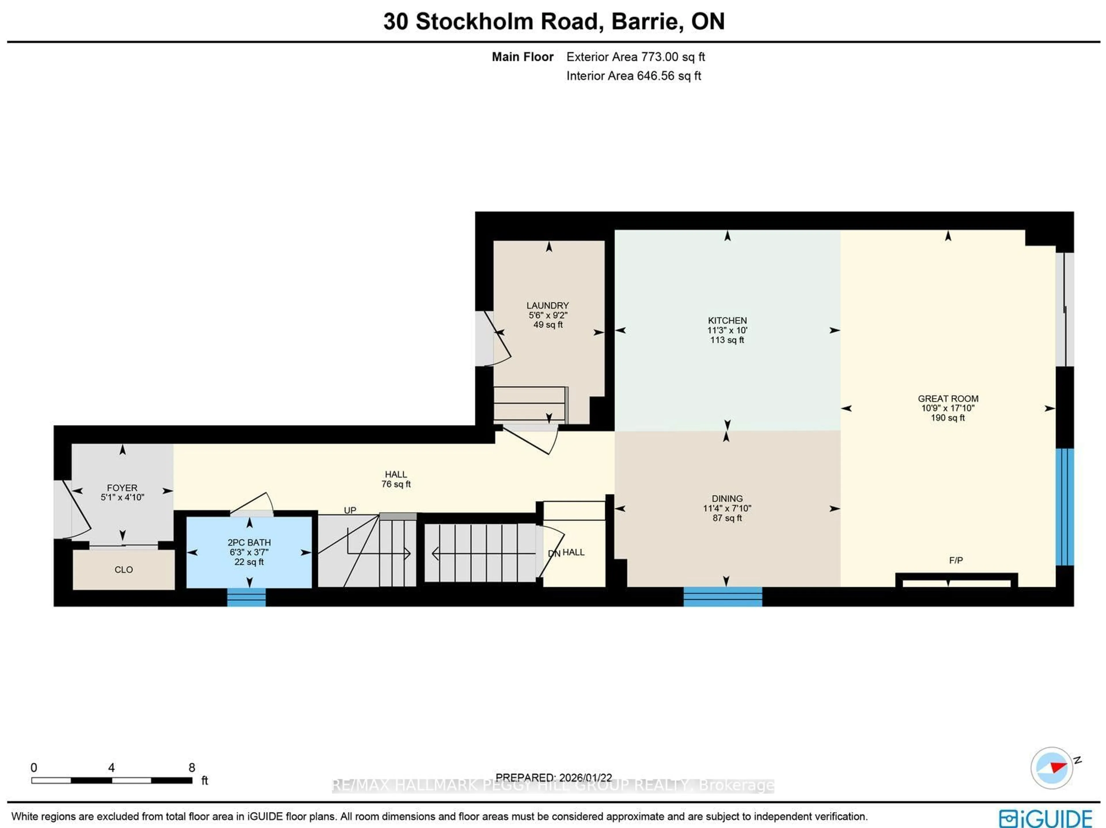 Floor plan for 30 Stockholm Rd, Barrie Ontario L9J 0Z5