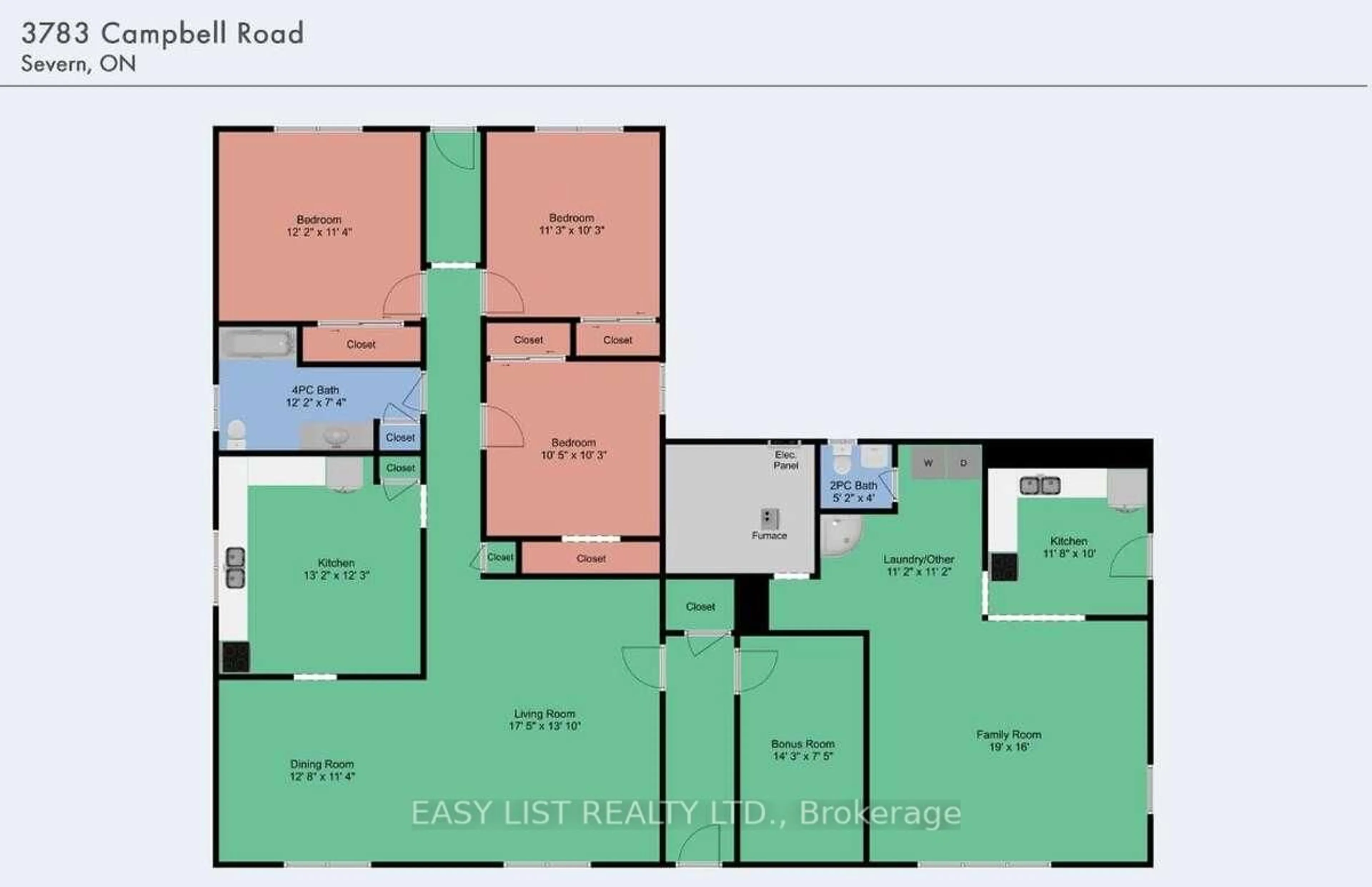 Floor plan for 3783 Campbell Rd, Severn Ontario L3V 0V3