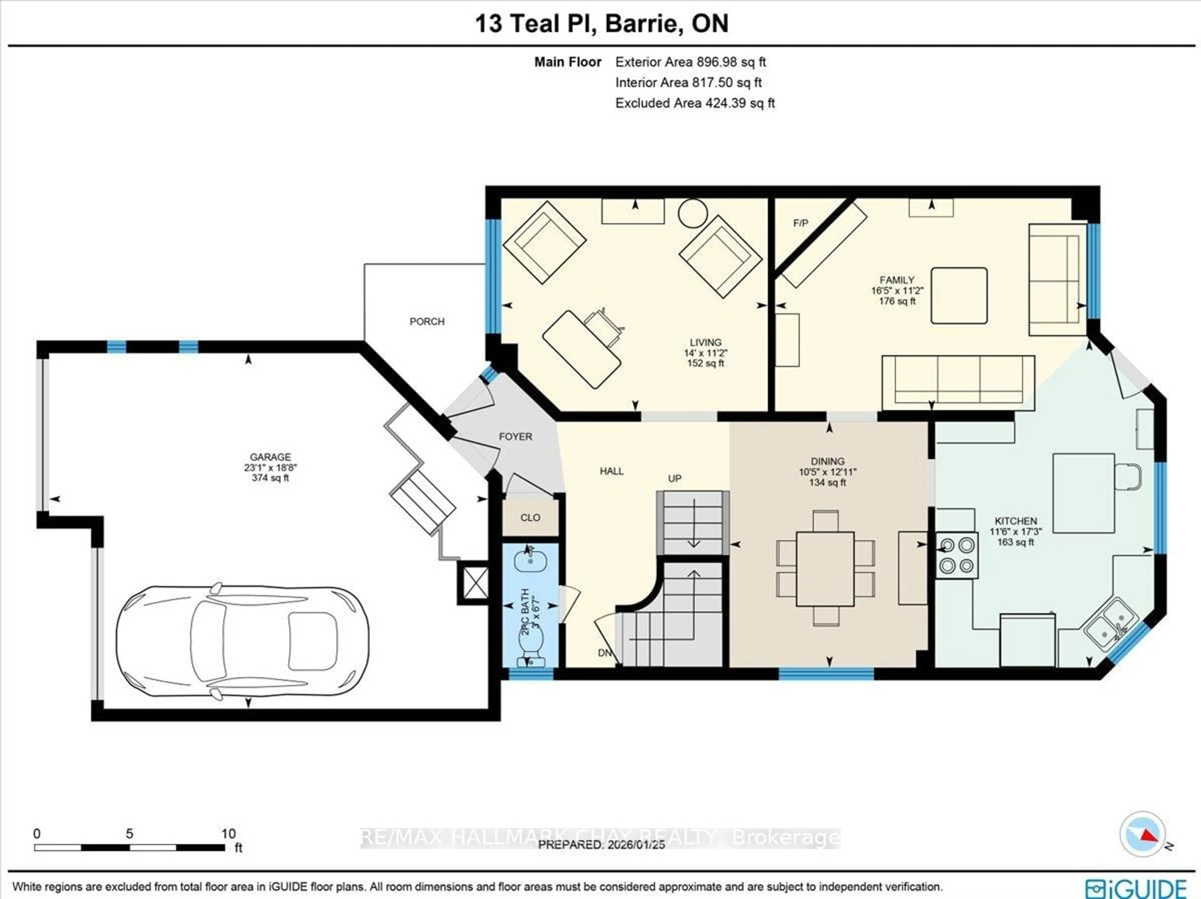 Floor plan for 13 TEAL Pl, Barrie Ontario L4N 8W1