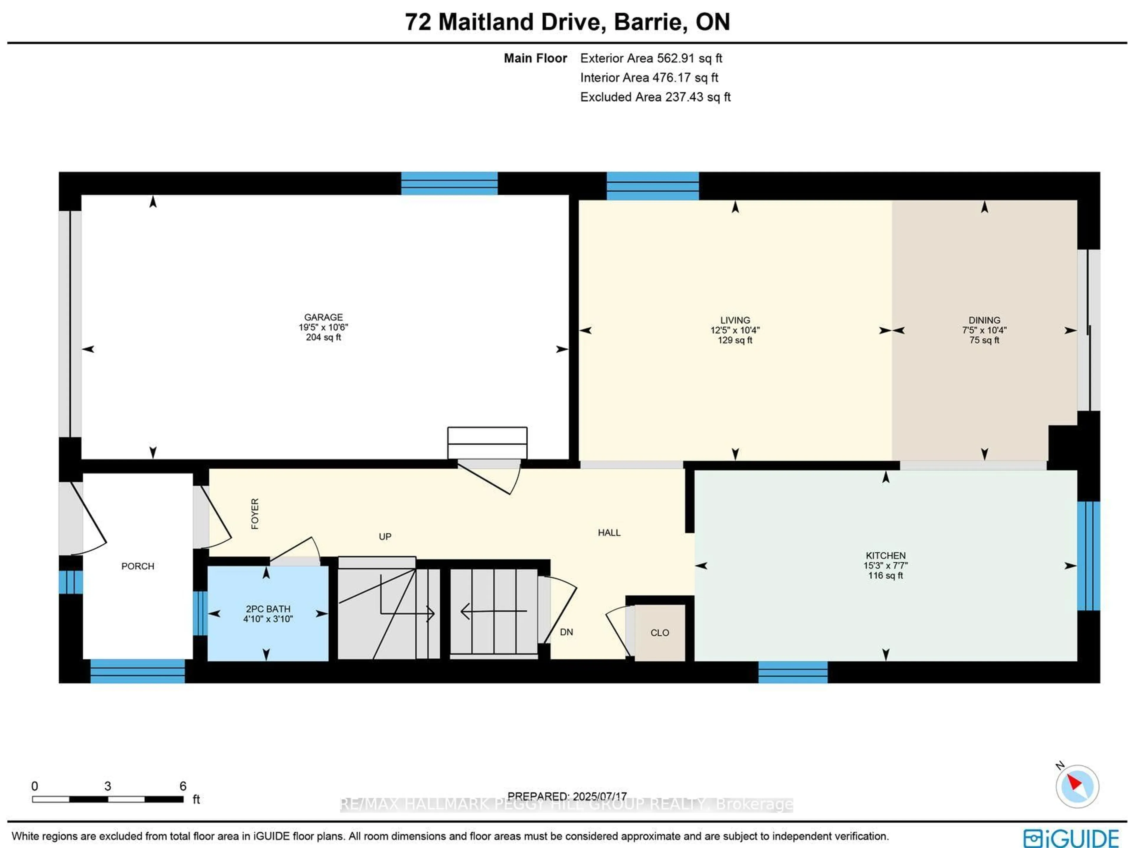 Floor plan for 72 Maitland Dr, Barrie Ontario L4M 5V4
