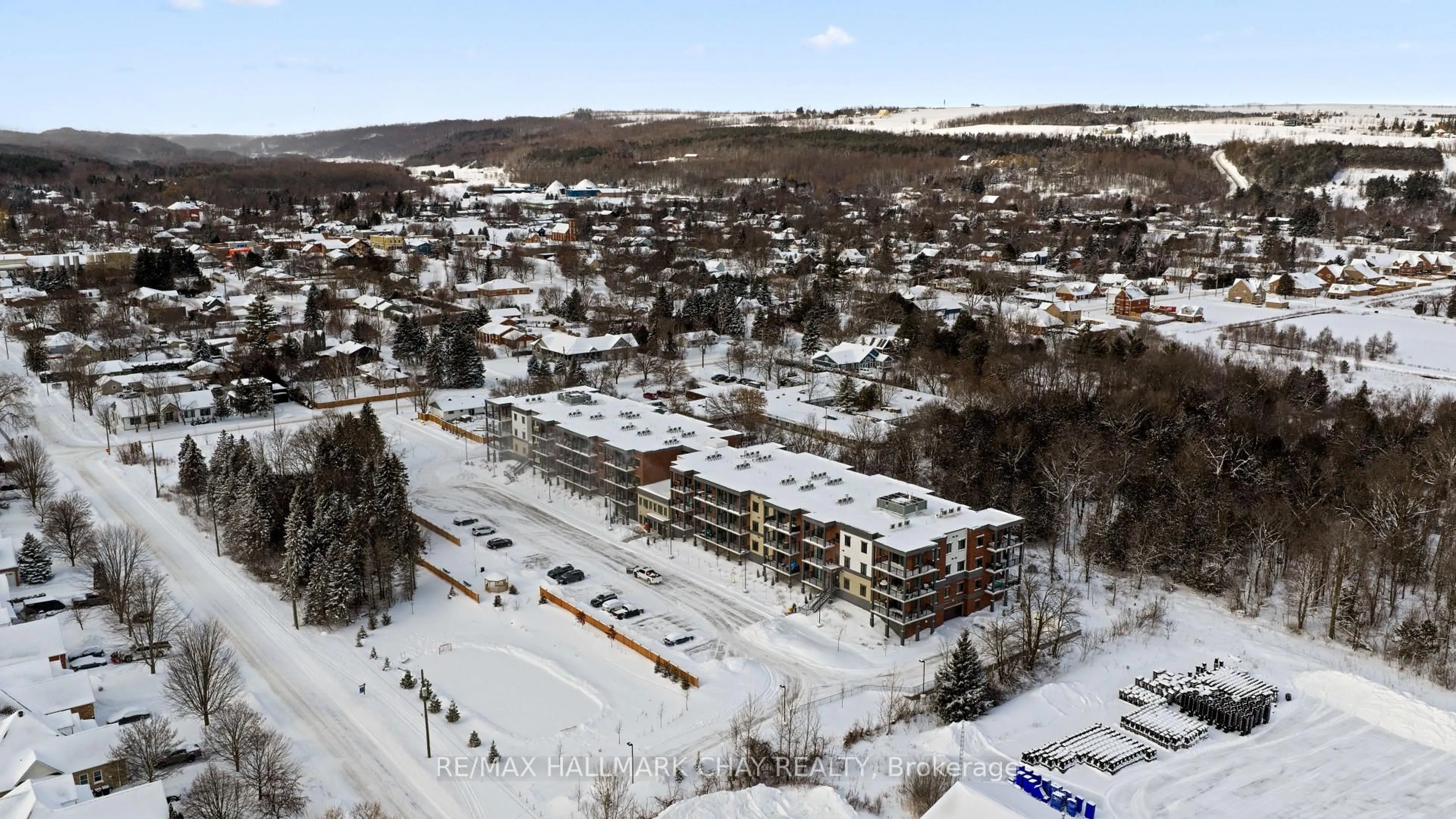 A pic from outside/outdoor area/front of a property/back of a property/a pic from drone, mountain view for 121 Mary St #224, Clearview Ontario L0M 1G0