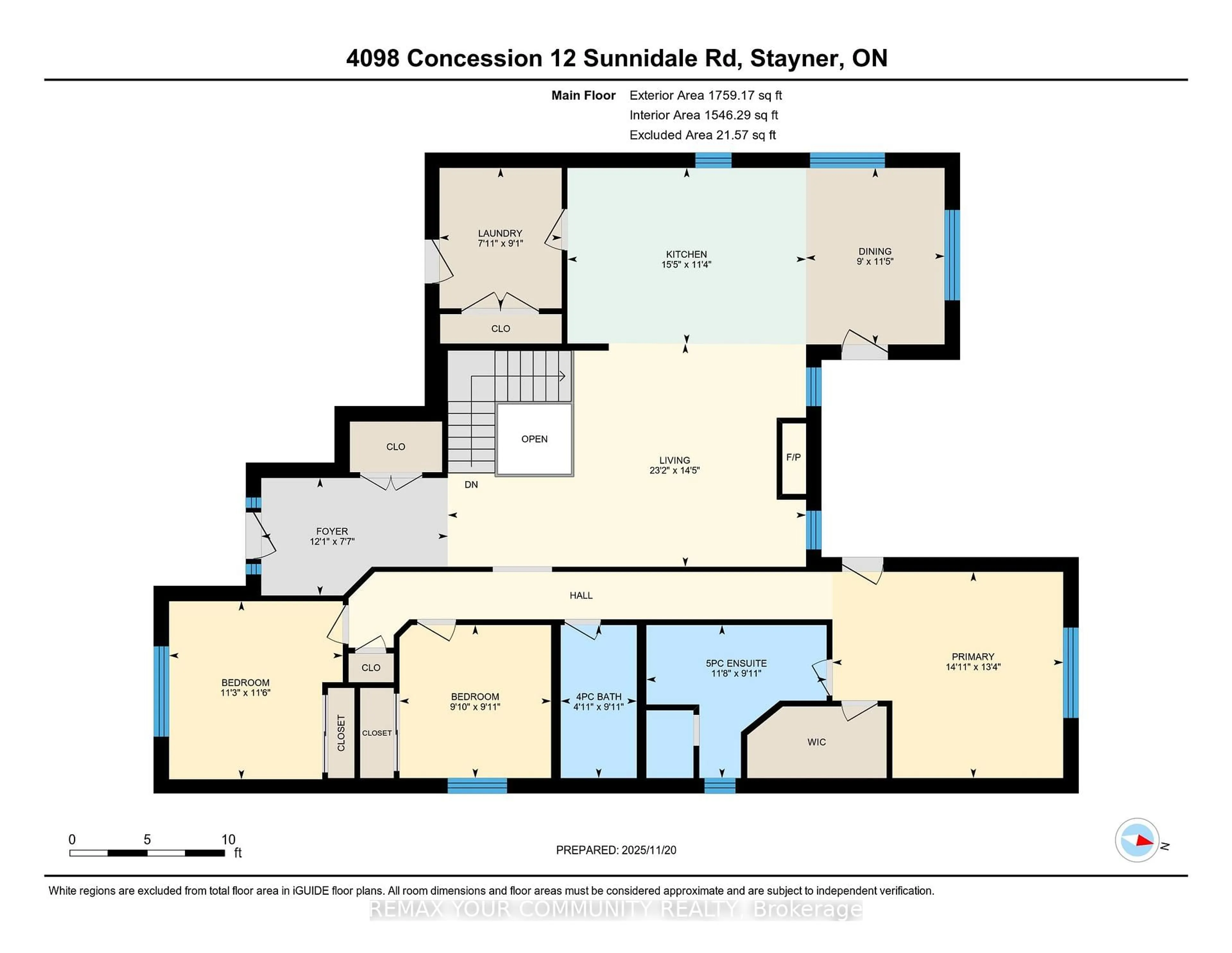 Floor plan for 4098 Concession 12 Sunnidale Rd, Clearview Ontario L0M 1S0