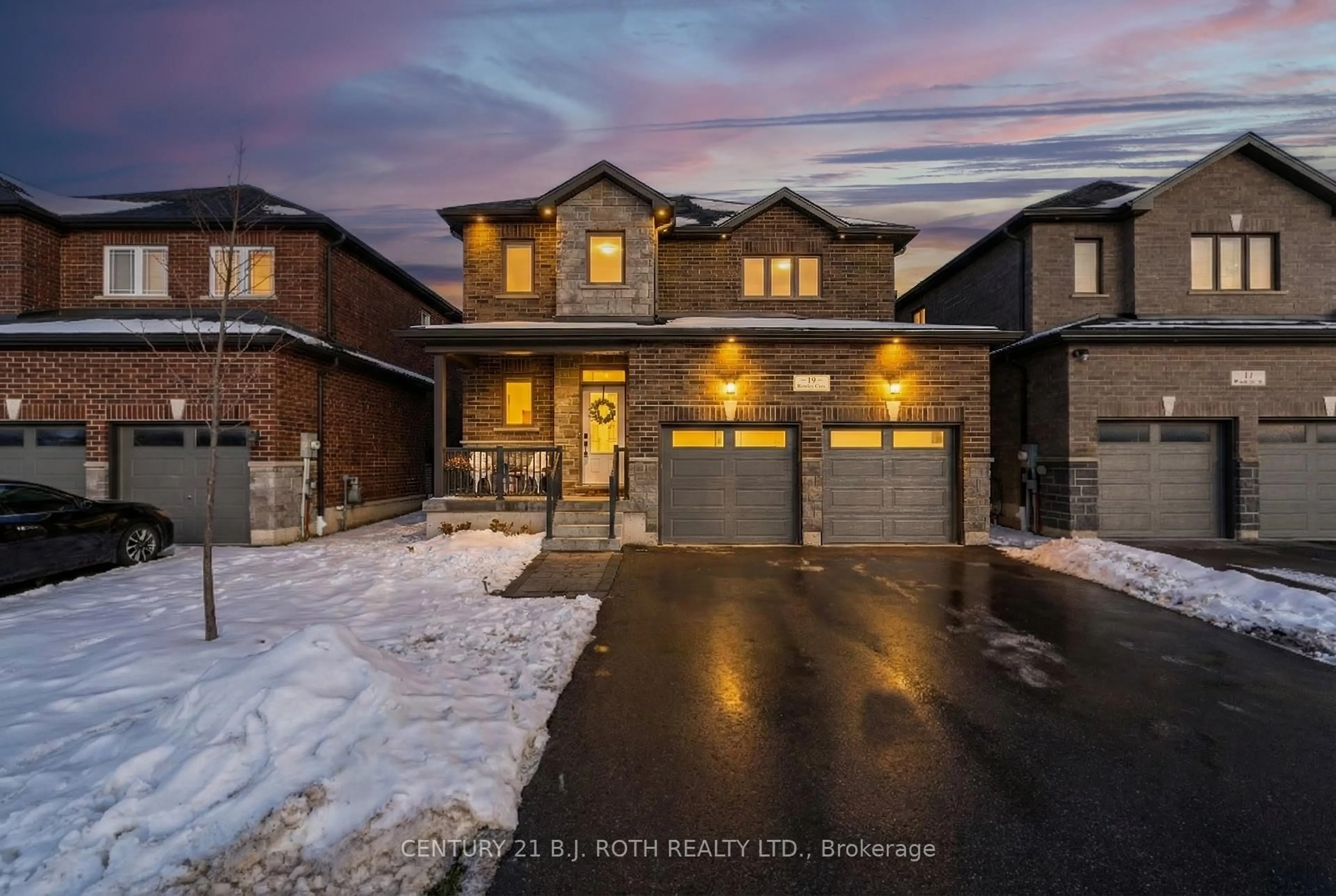 Home with brick exterior material, street for 19 Rowley Cres, Springwater Ontario L0L 1P0