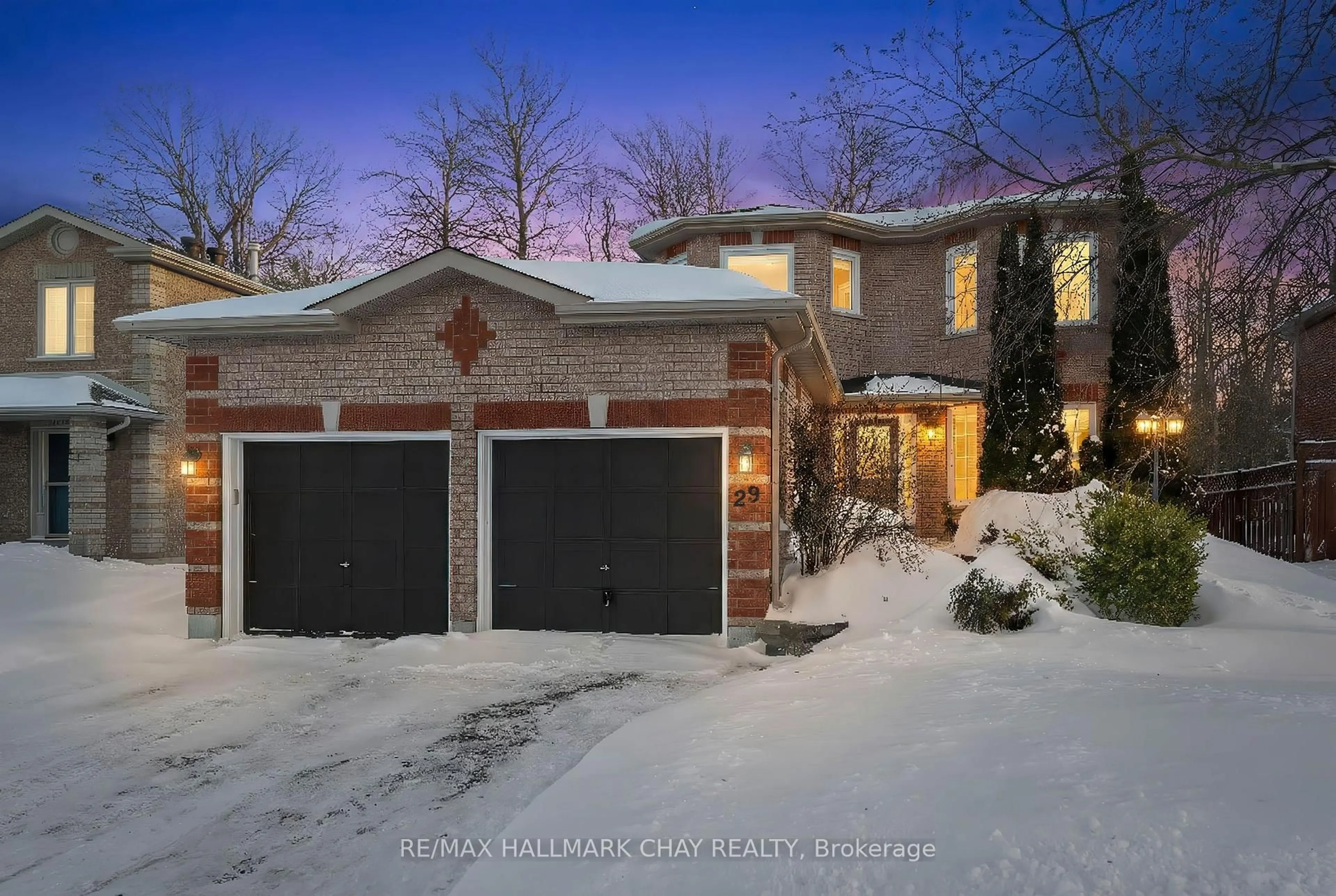 Home with brick exterior material, street for 29 Benson Dr, Barrie Ontario L4N 7Y1