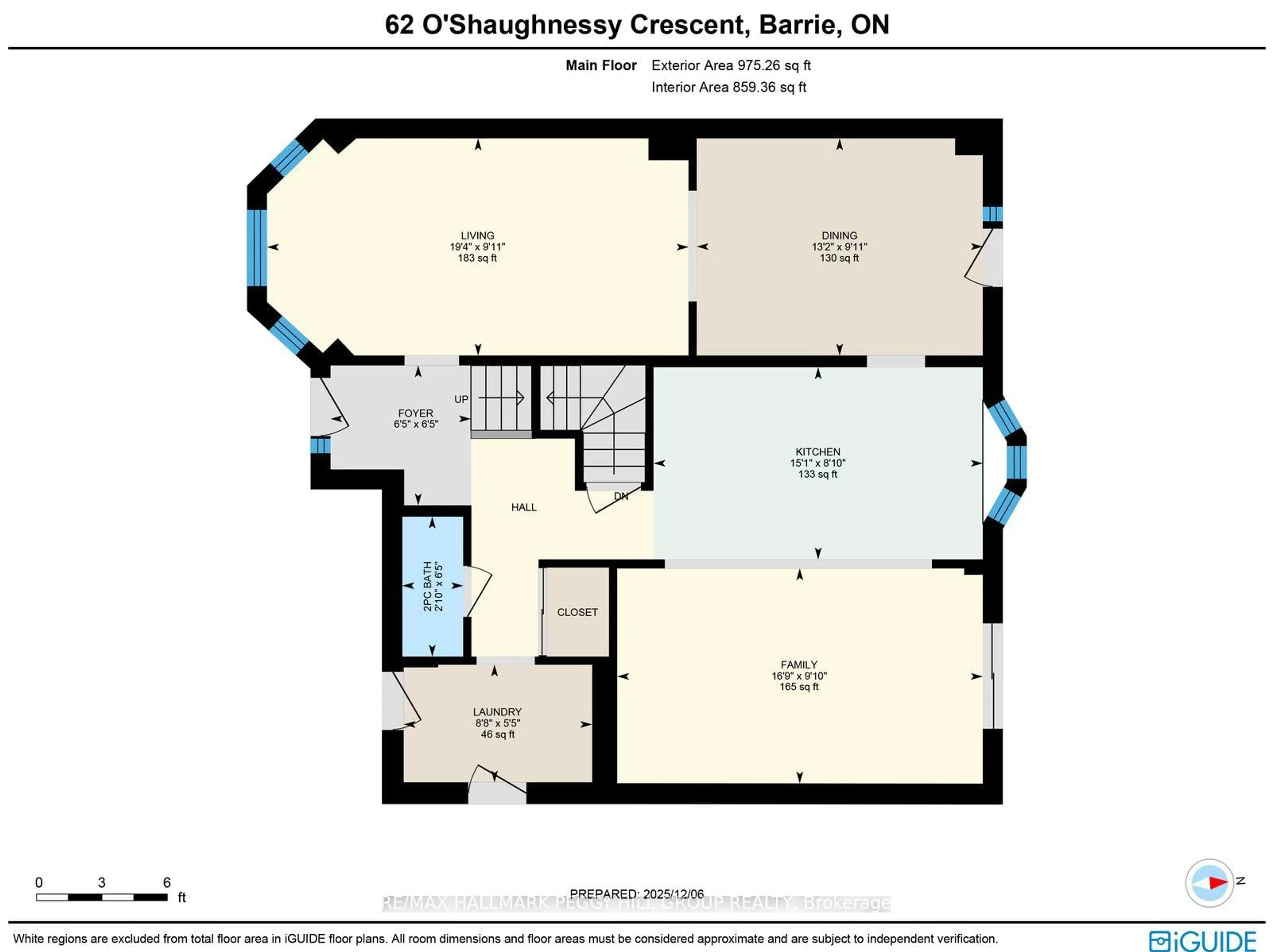 Floor plan for 62 O'Shaughnessy Cres, Barrie Ontario L4N 7L8