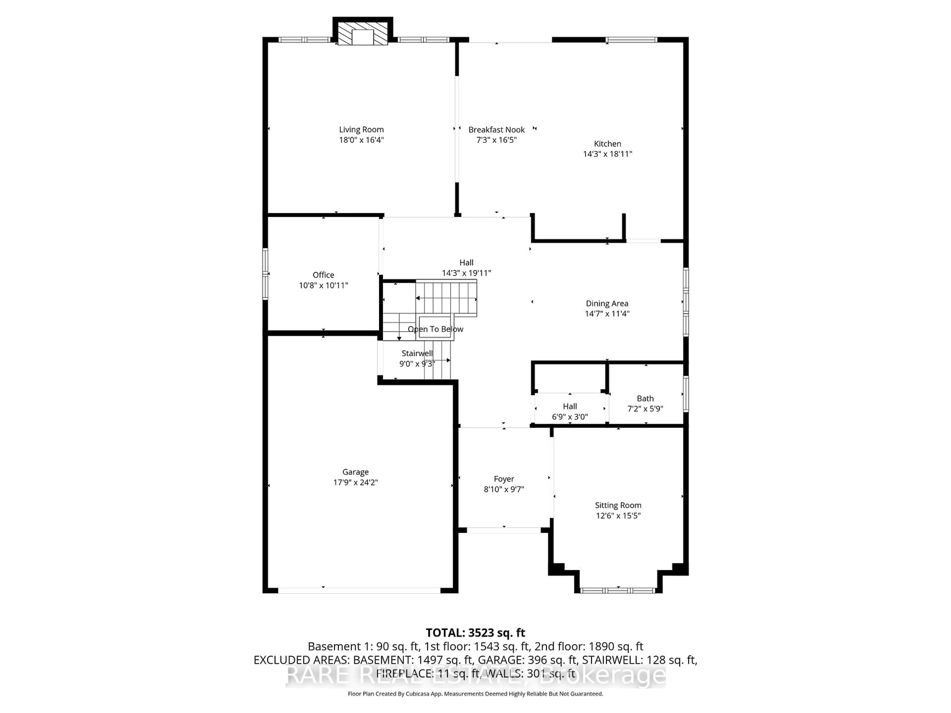 Floor plan for 17 Sanford Circ, Springwater Ontario L9X 2A8