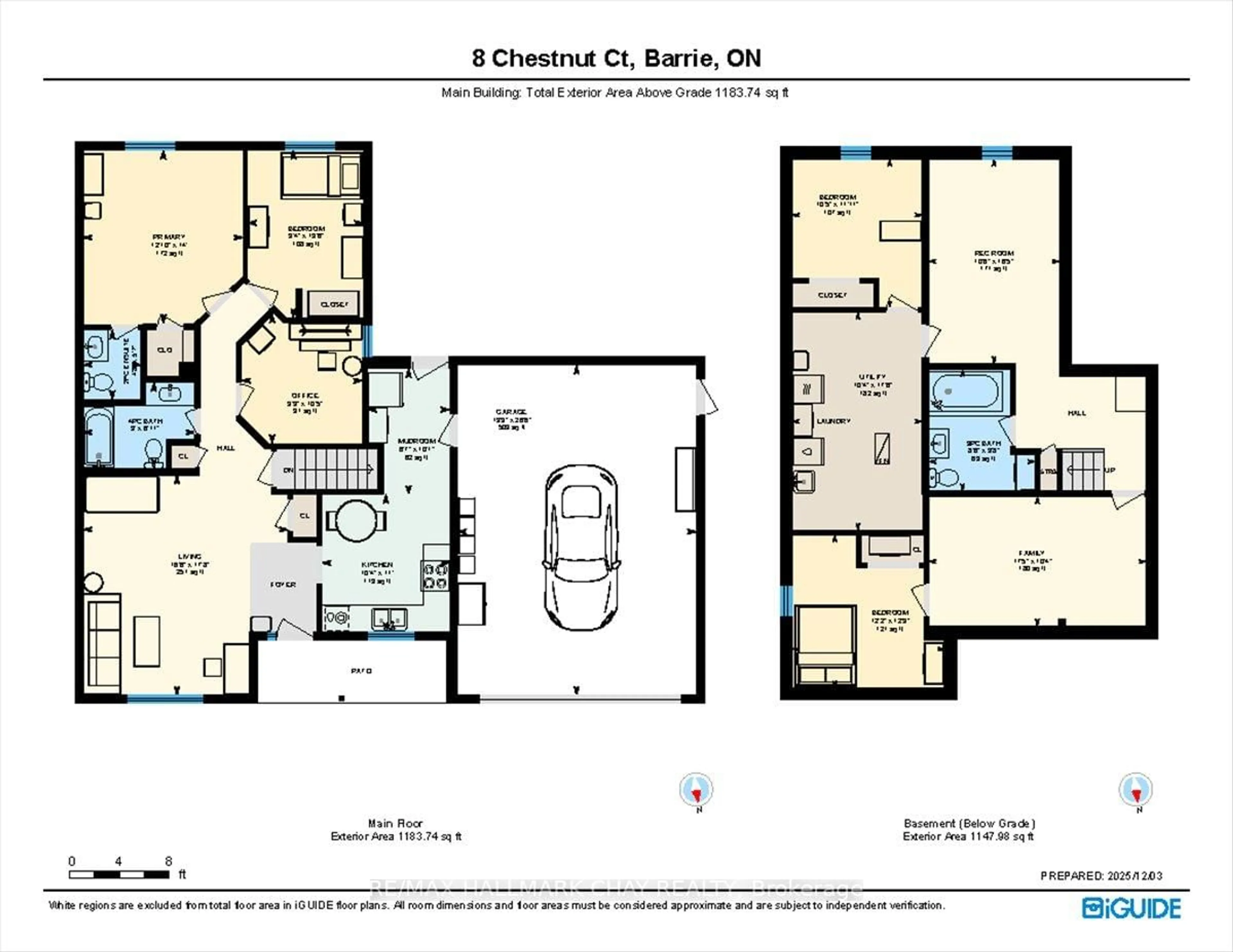 Floor plan for 8 Chestnut Crt, Barrie Ontario L4M 6K8