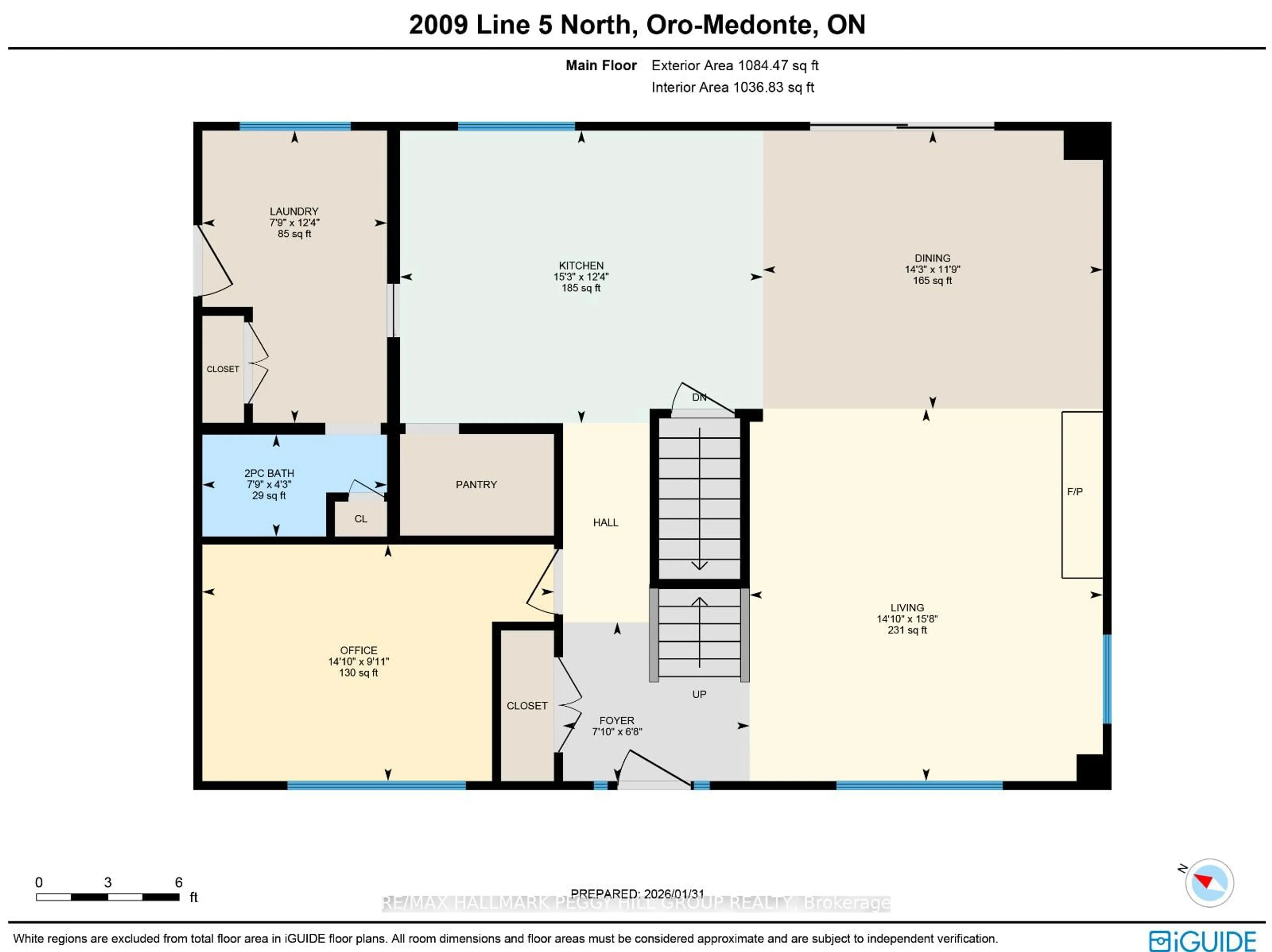 Floor plan for 2009 5 Line, Oro-Medonte Ontario L0L 2E0