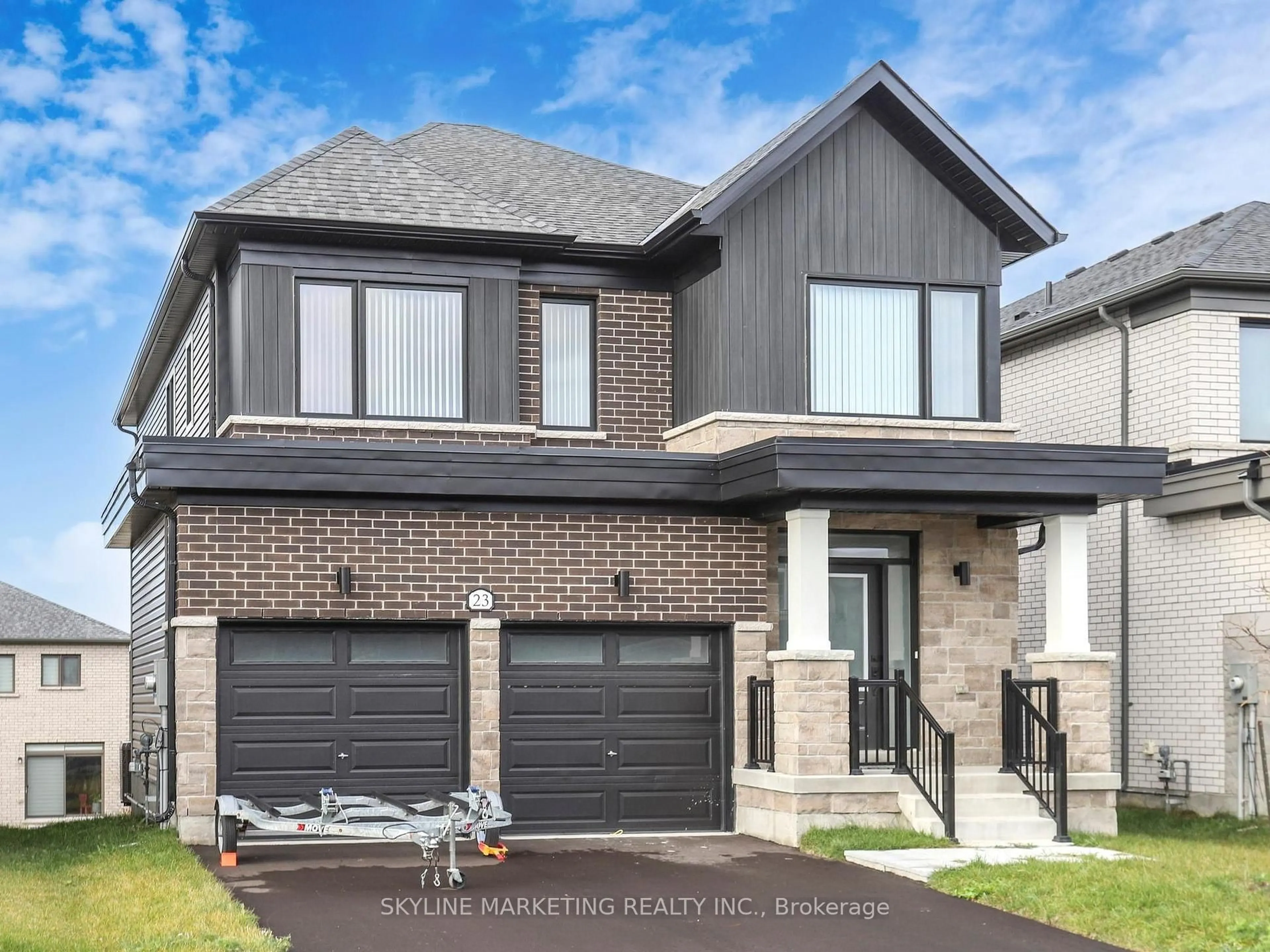 Home with brick exterior material, street for 23 Rosanne Circ, Wasaga Beach Ontario L9Z 0N4