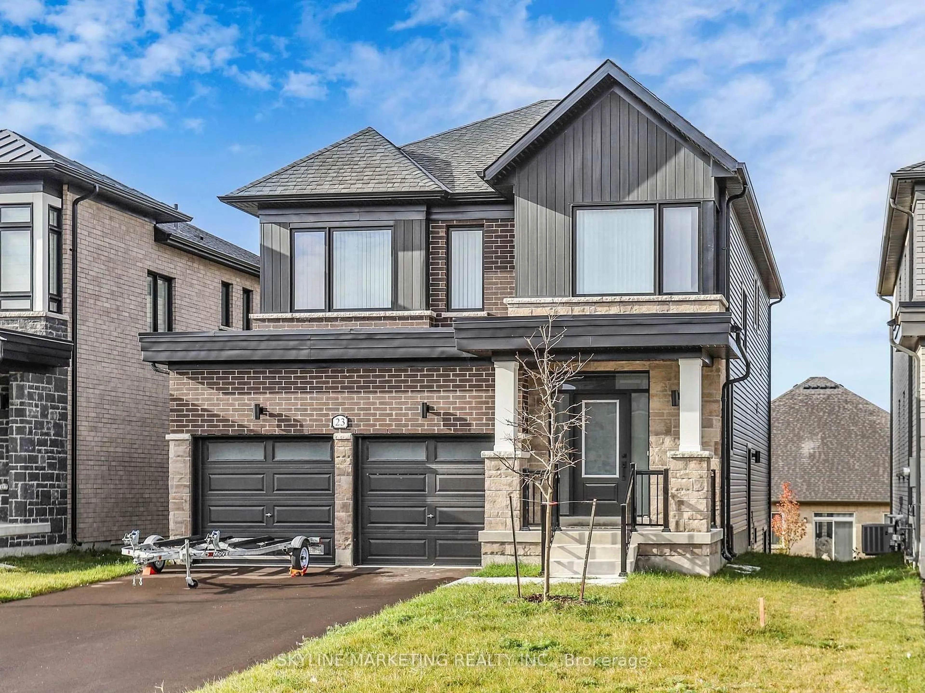 Home with brick exterior material, street for 23 Rosanne Circ, Wasaga Beach Ontario L9Z 0N4