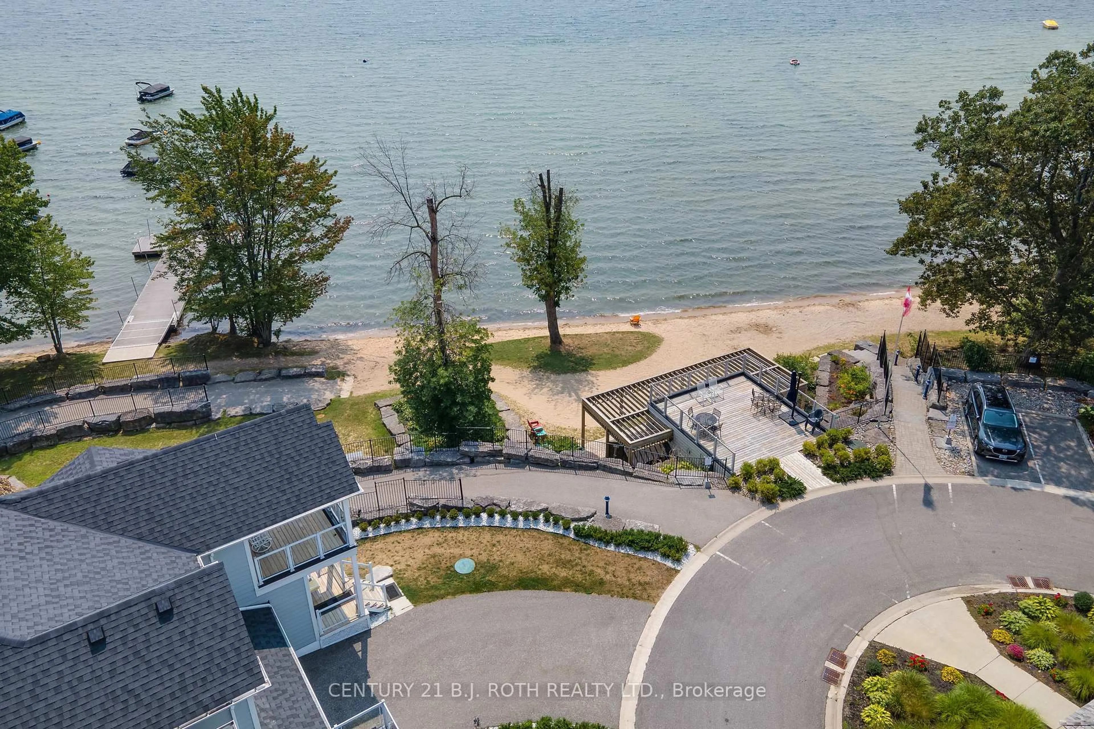 A pic from outside/outdoor area/front of a property/back of a property/a pic from drone, water/lake/river/ocean view for 3327 Summerhill Way, Severn Ontario L3V 0E1