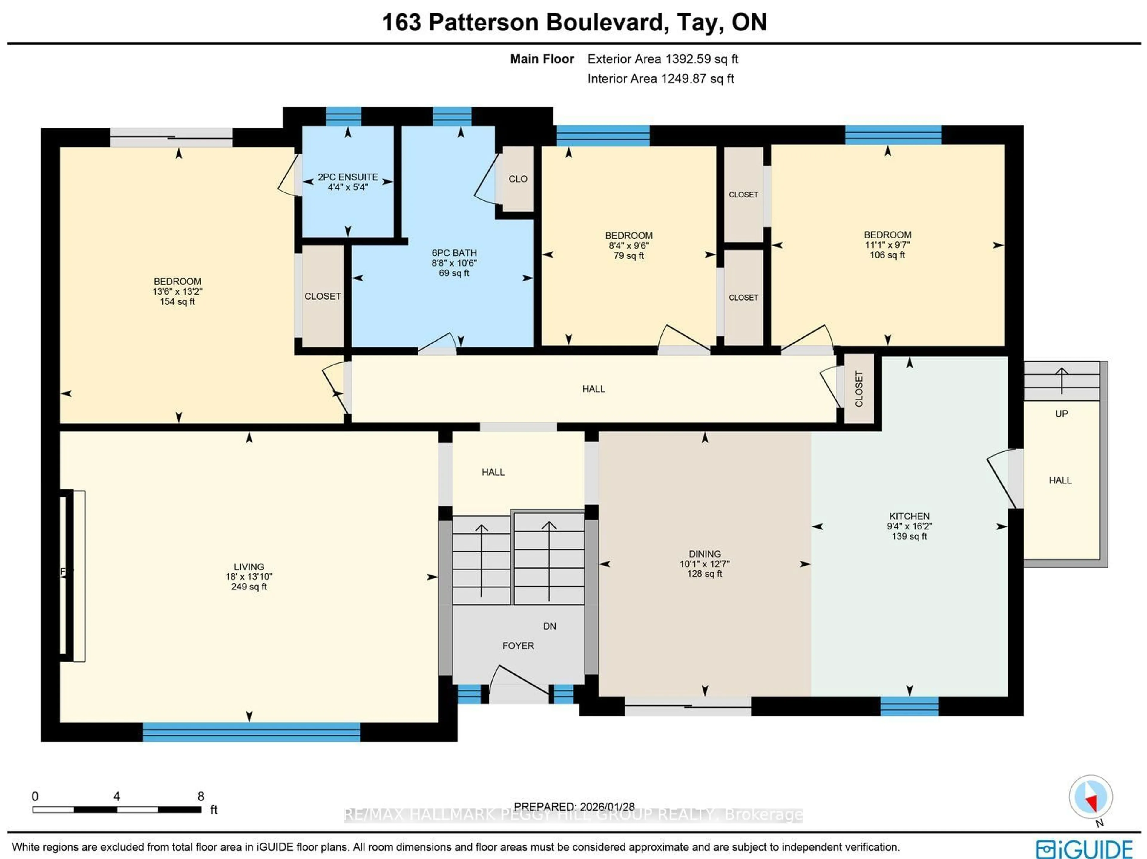 Floor plan for 163 Patterson Blvd, Tay Ontario L0K 1R0