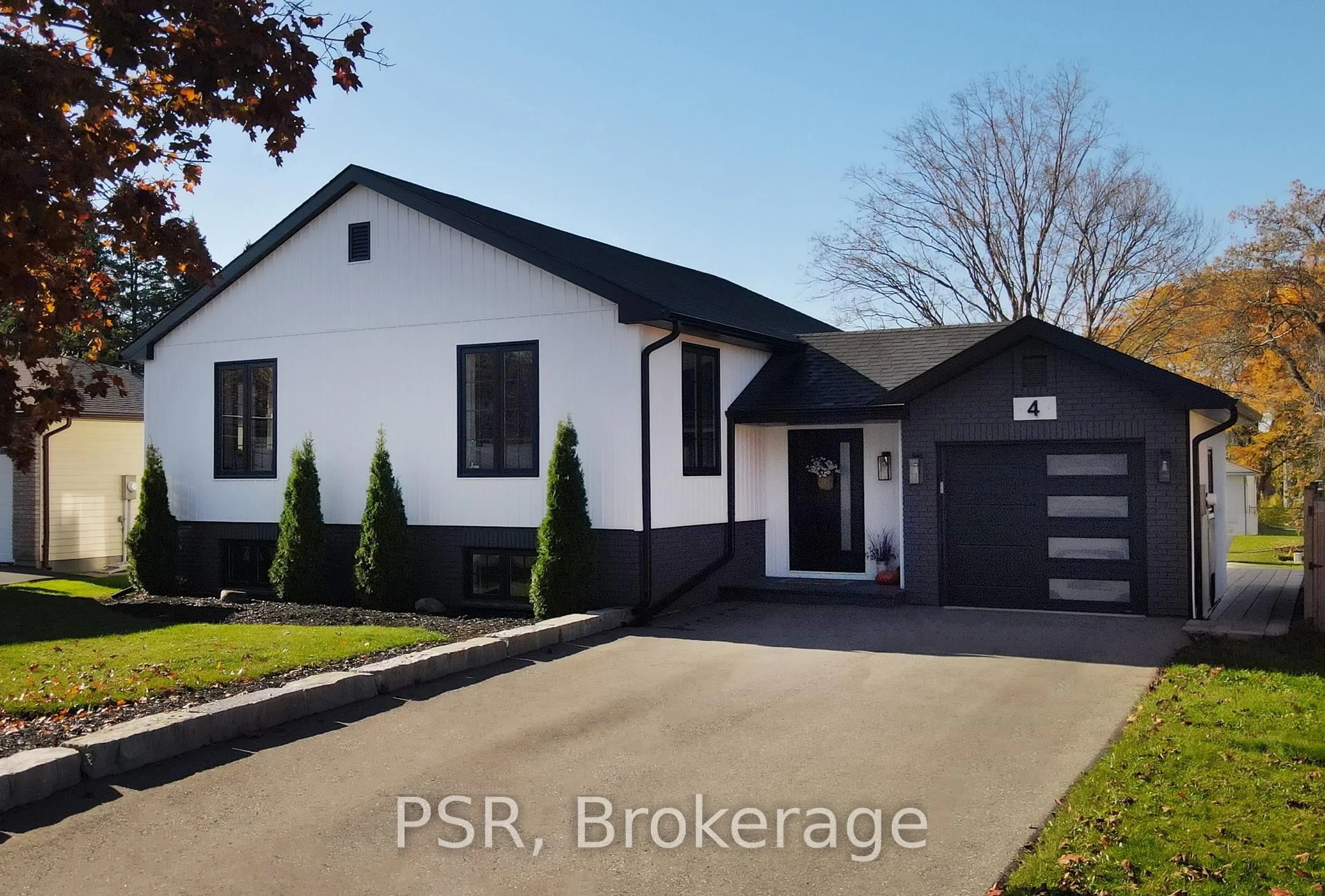 Home with brick exterior material, street for 4 Centennial Ave, Springwater Ontario L0L 1P0