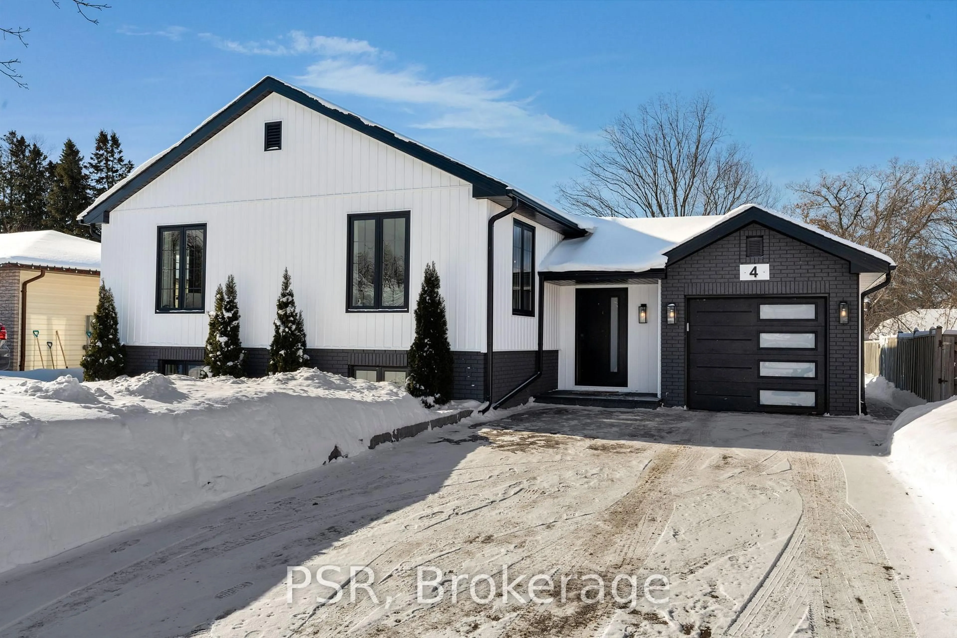Home with brick exterior material, street for 4 Centennial Ave, Springwater Ontario L0L 1P0