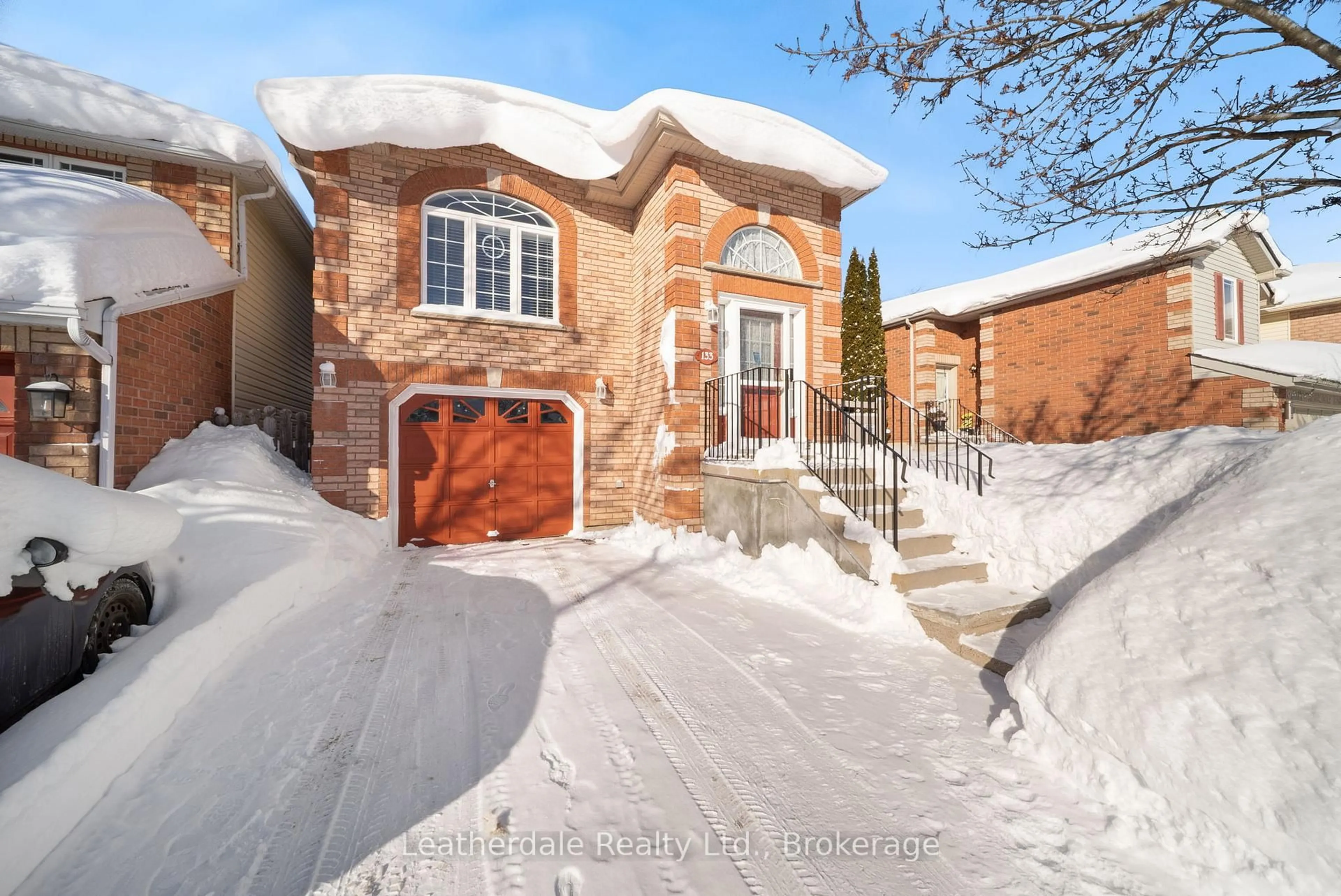 Home with brick exterior material, street for 133 Julia Cres, Orillia Ontario L3V 7X4