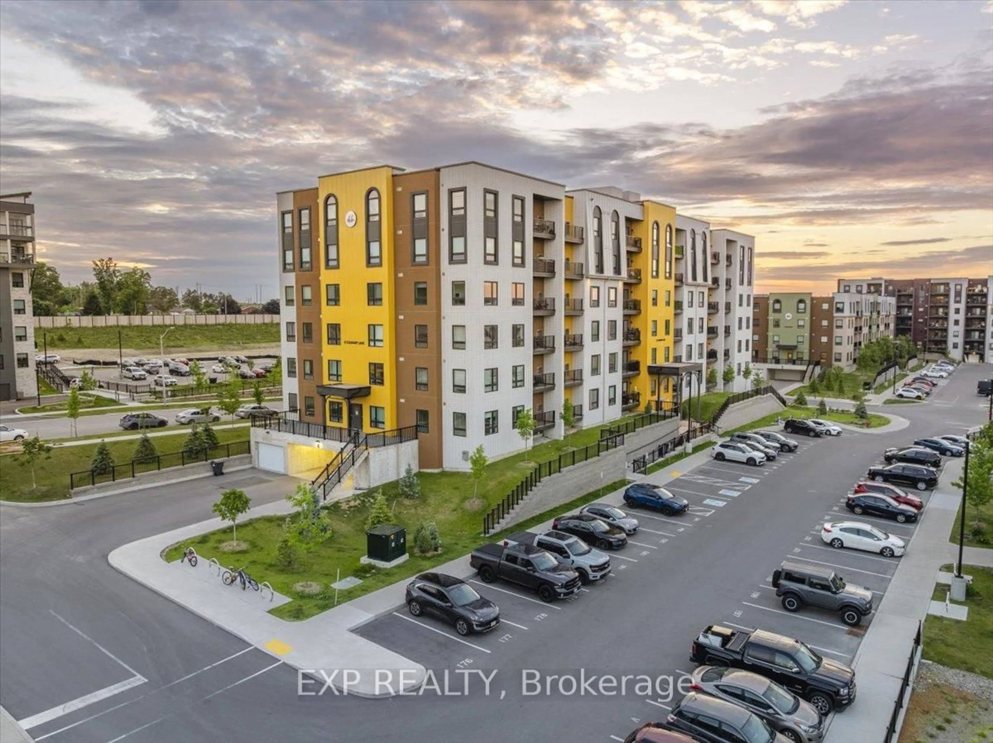 A pic from outside/outdoor area/front of a property/back of a property/a pic from drone, unknown for 8 Culinary Lane #409, Barrie Ontario L9J 0T2