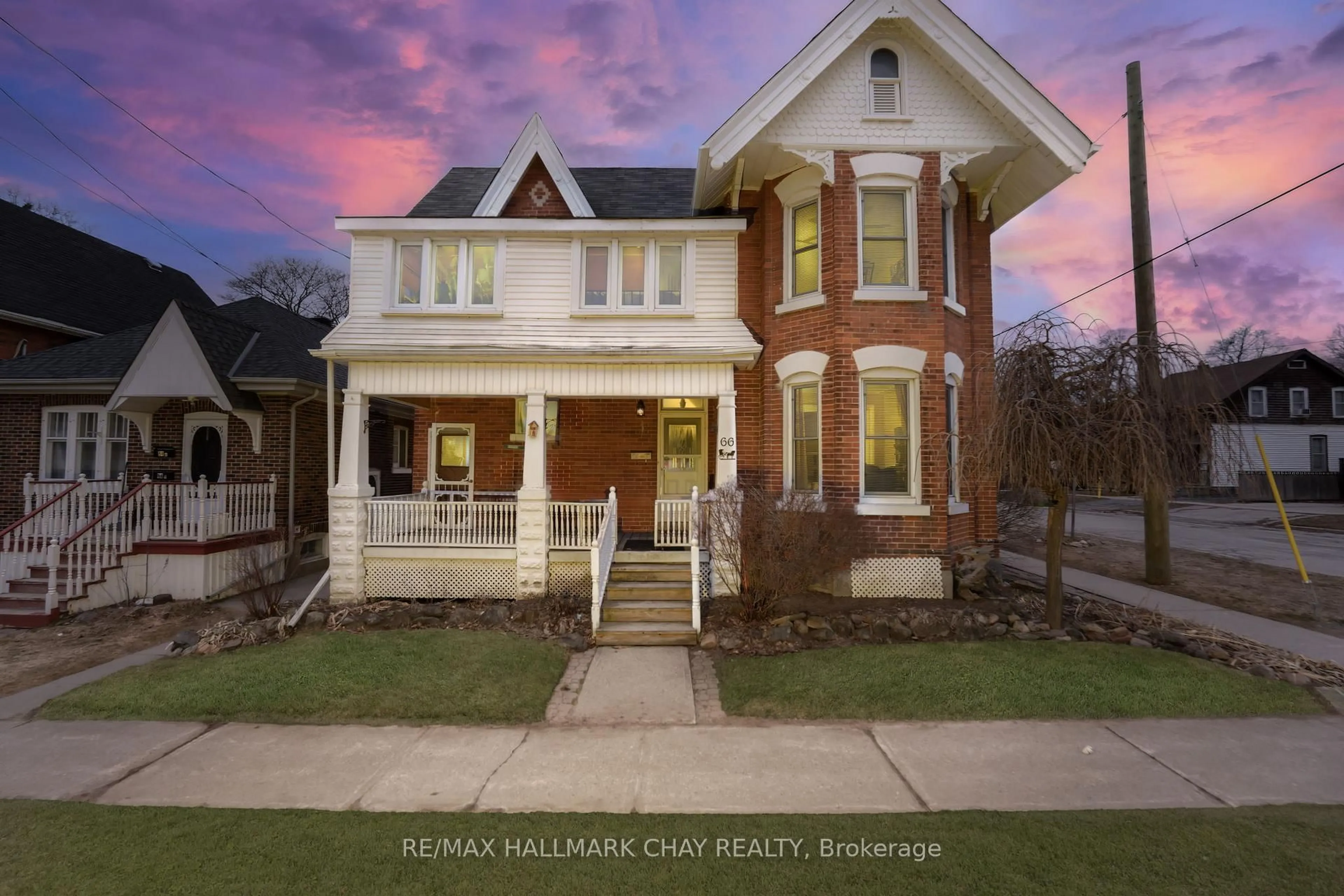 Home with brick exterior material, street for 66 Parkside Dr ##1, #2, Barrie Ontario L4N 1W9