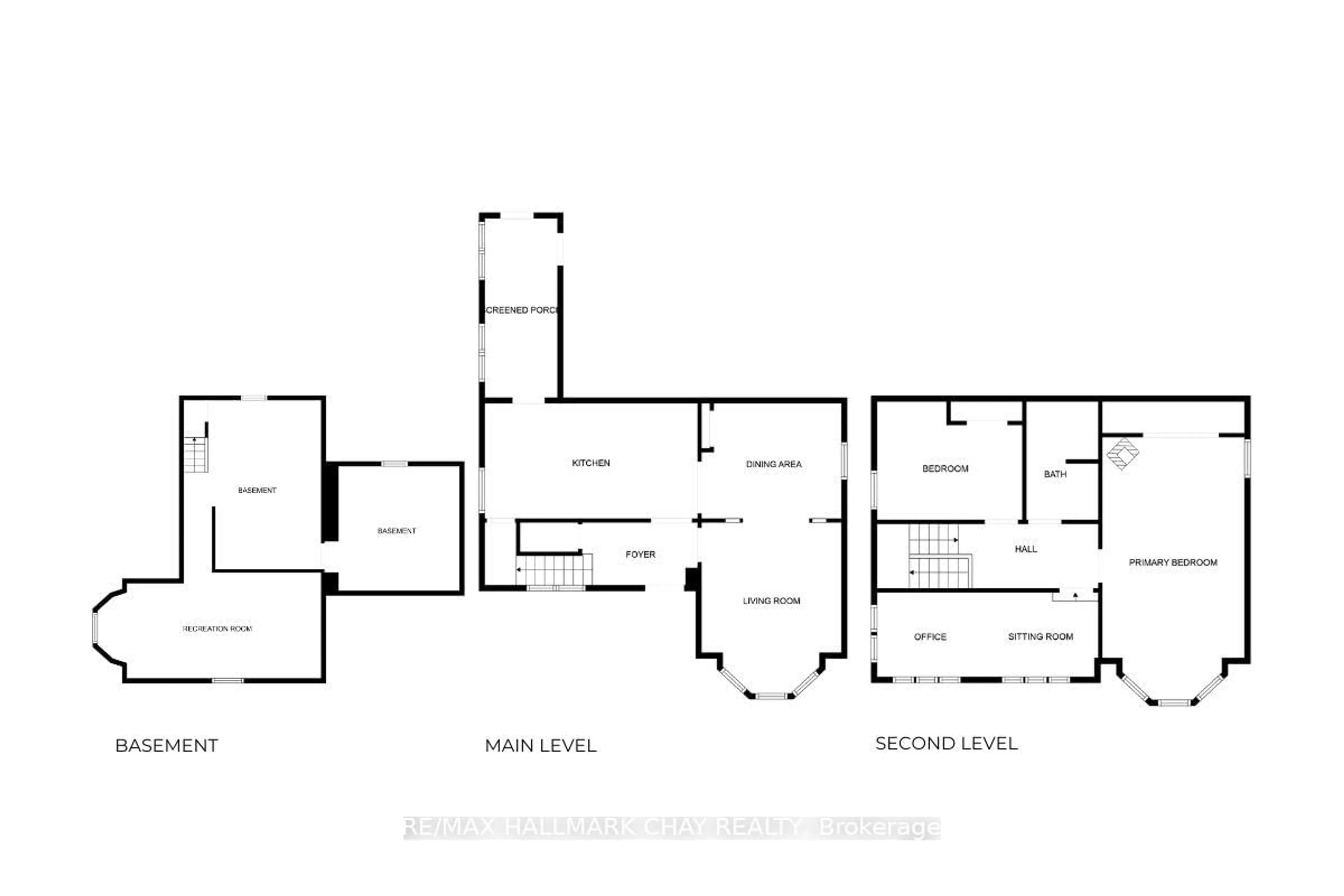 Floor plan for 66 Parkside Dr ##1, #2, Barrie Ontario L4N 1W9