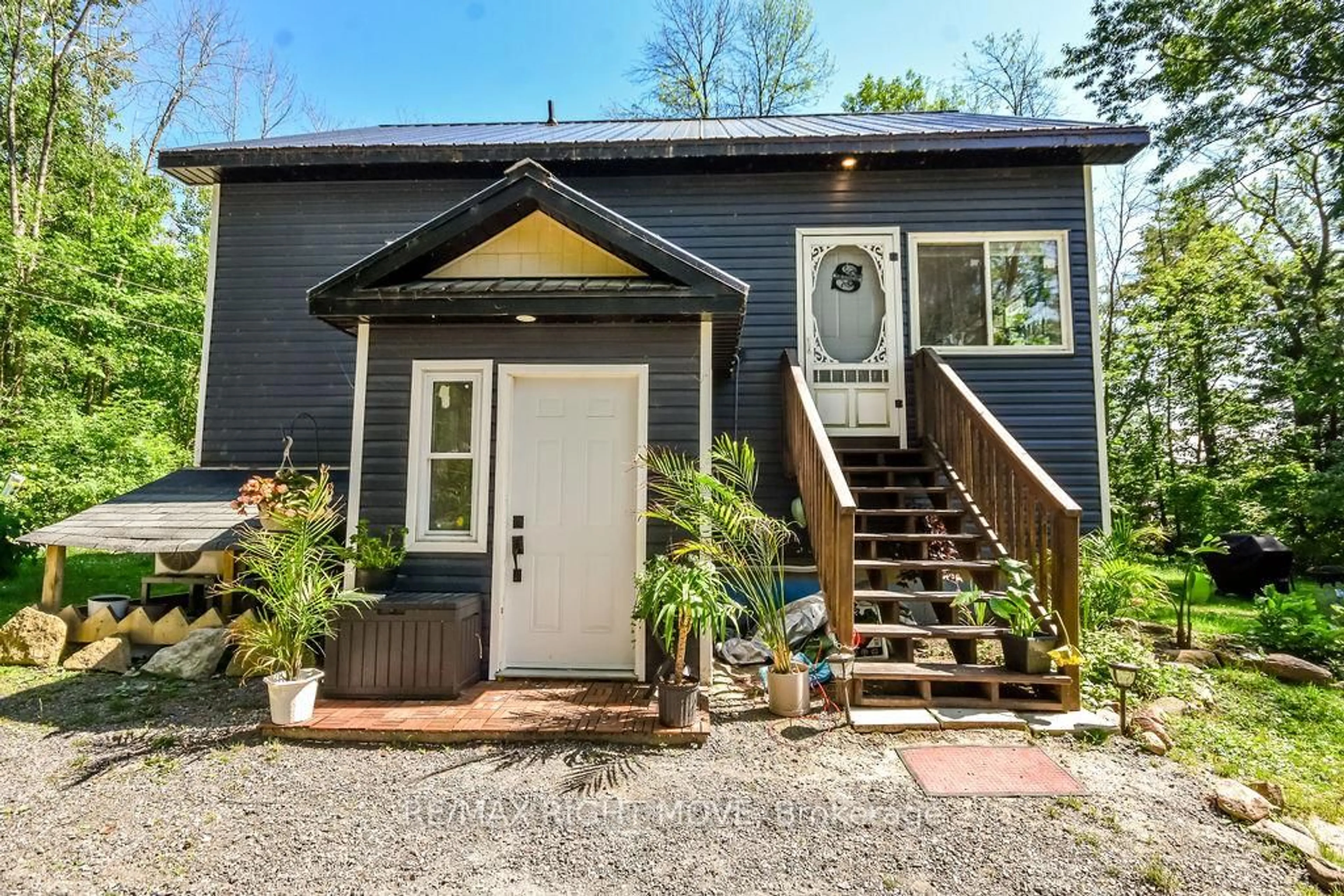 Home with vinyl exterior material, street for 6896 Pentland Lane, Ramara Ontario L0K 2B0