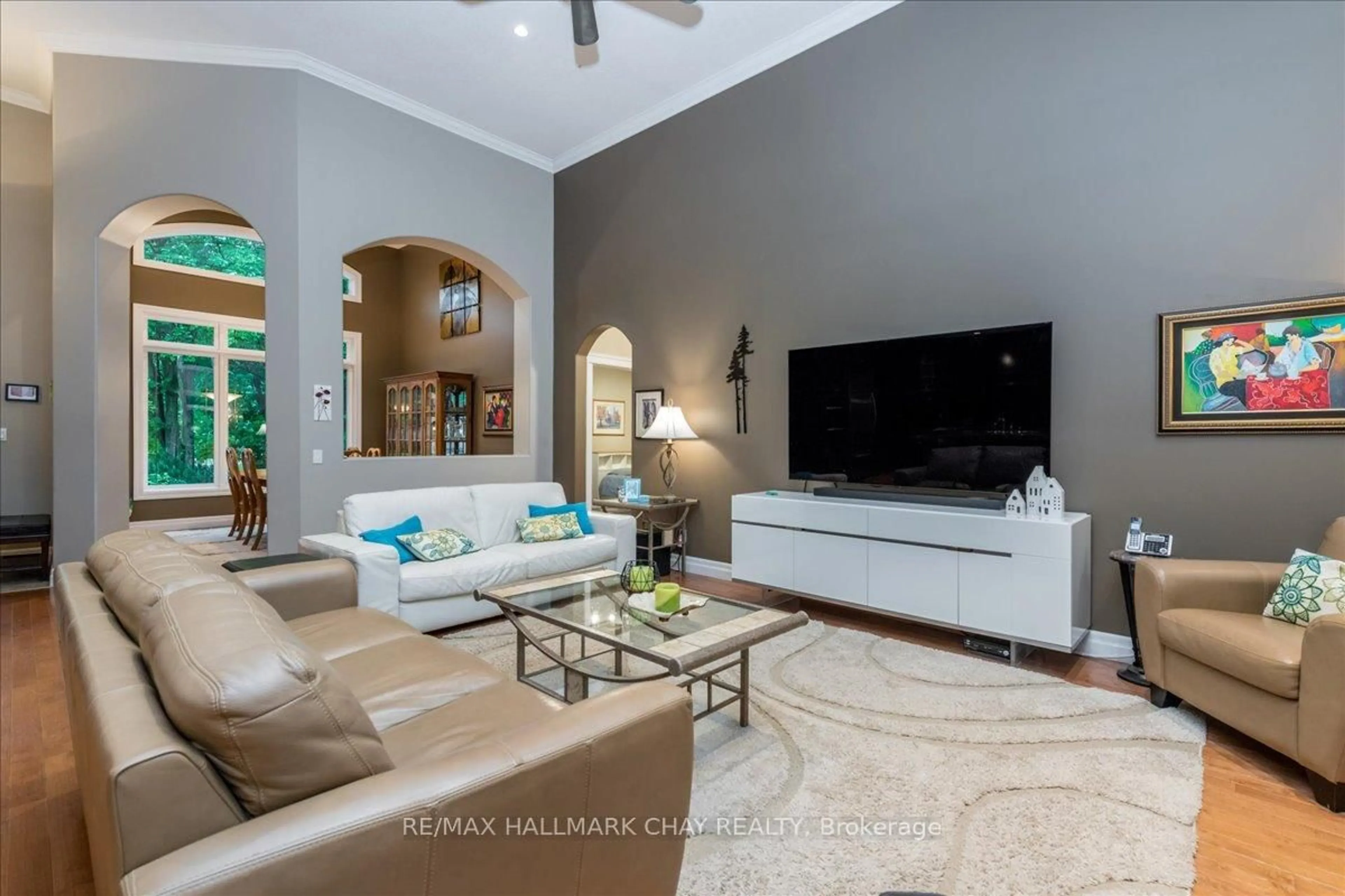 Living room with furniture, unknown for 5 Timber Crt, Springwater Ontario L0L 0H7