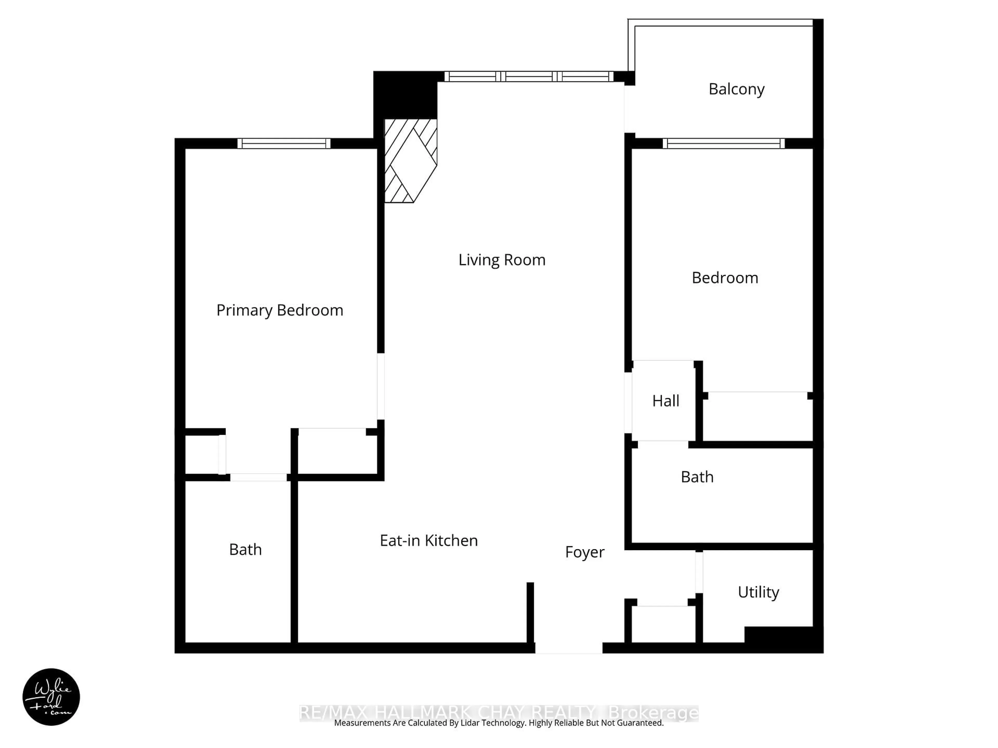 Floor plan for 120 Bell Farm Rd #309, Barrie Ontario L4M 6J2