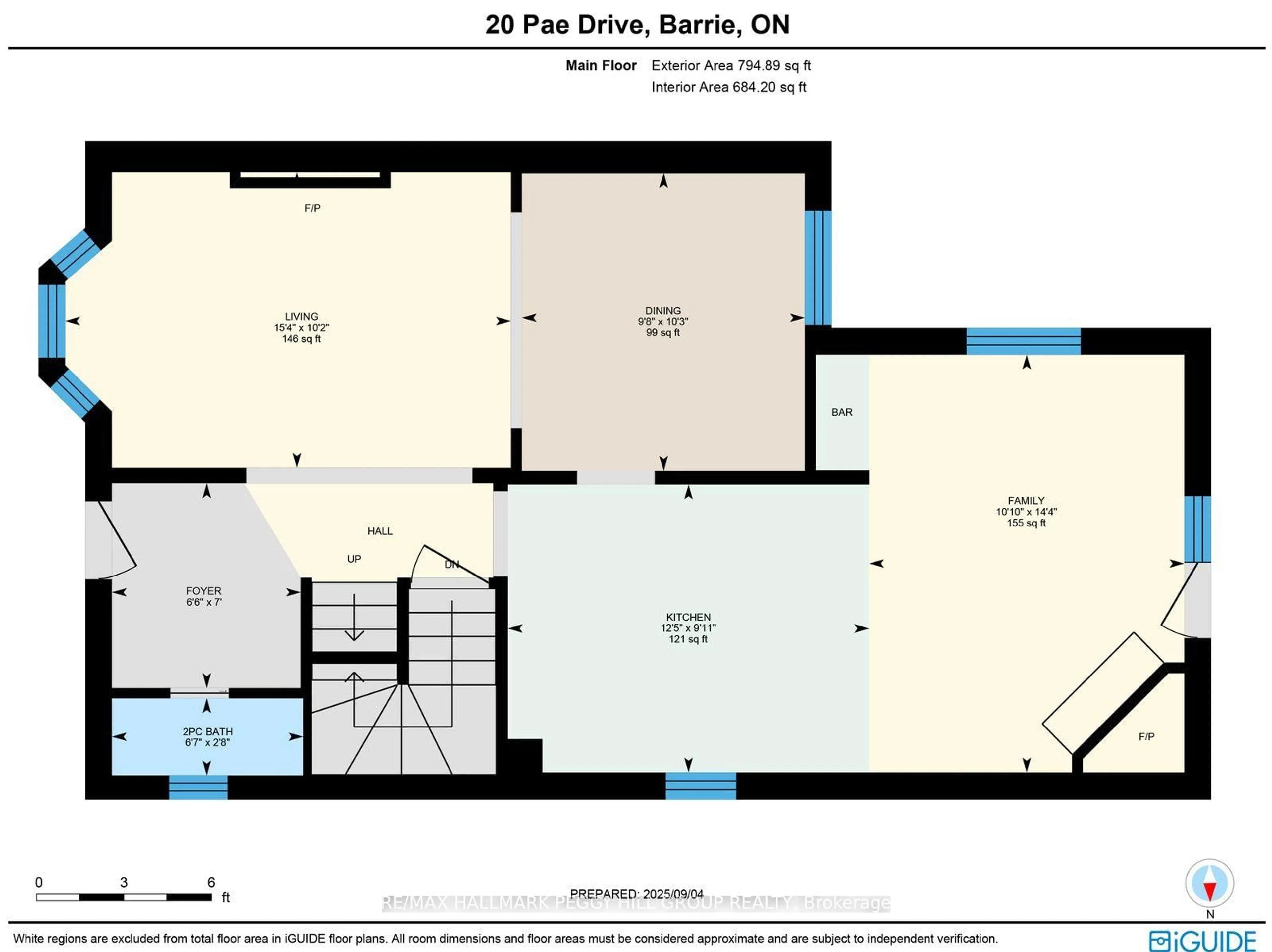 Floor plan for 20 Pae Dr, Barrie Ontario L4N 7N7