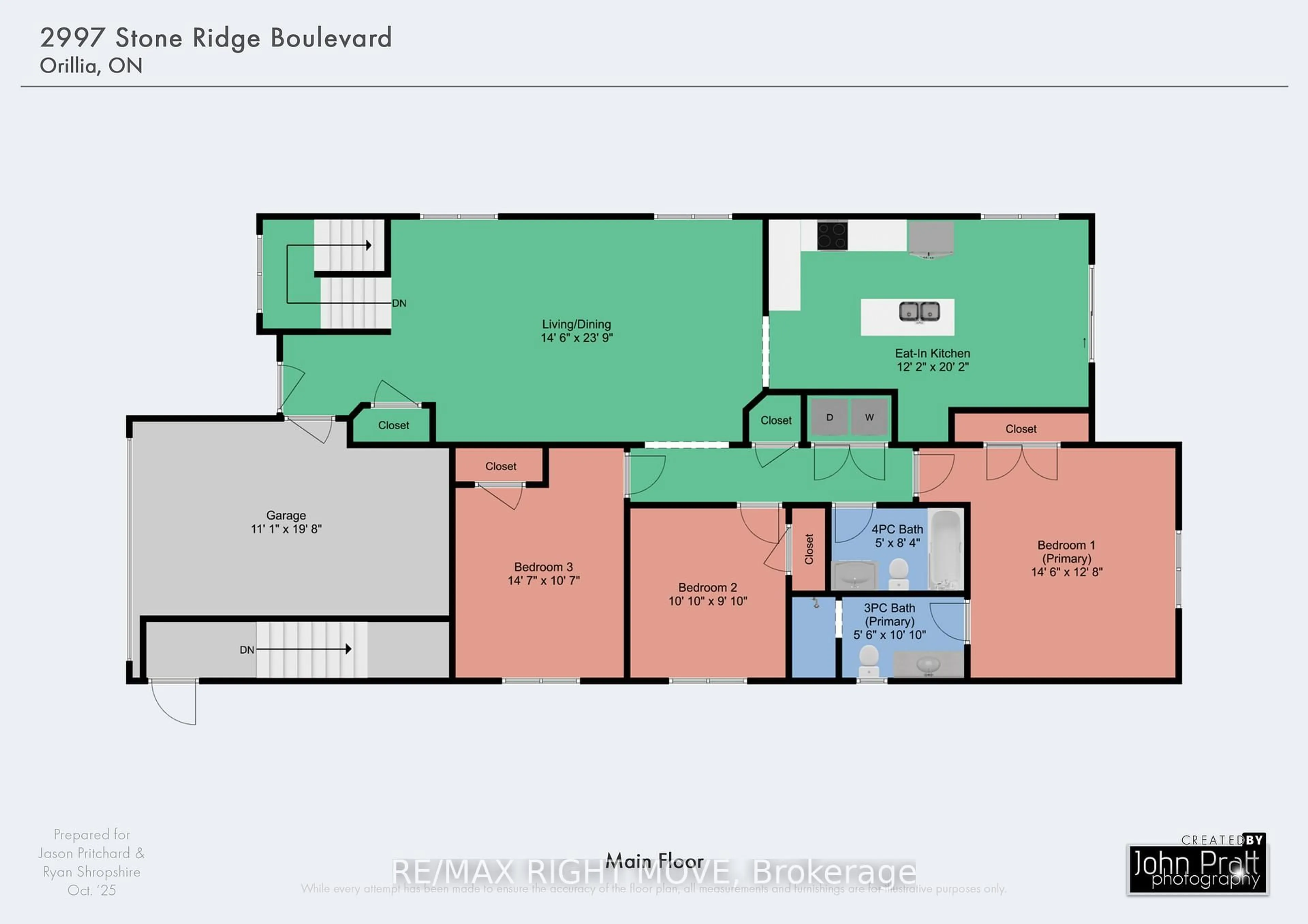 Floor plan for 2997 Stone Ridge Blvd, Orillia Ontario L3V 8J5