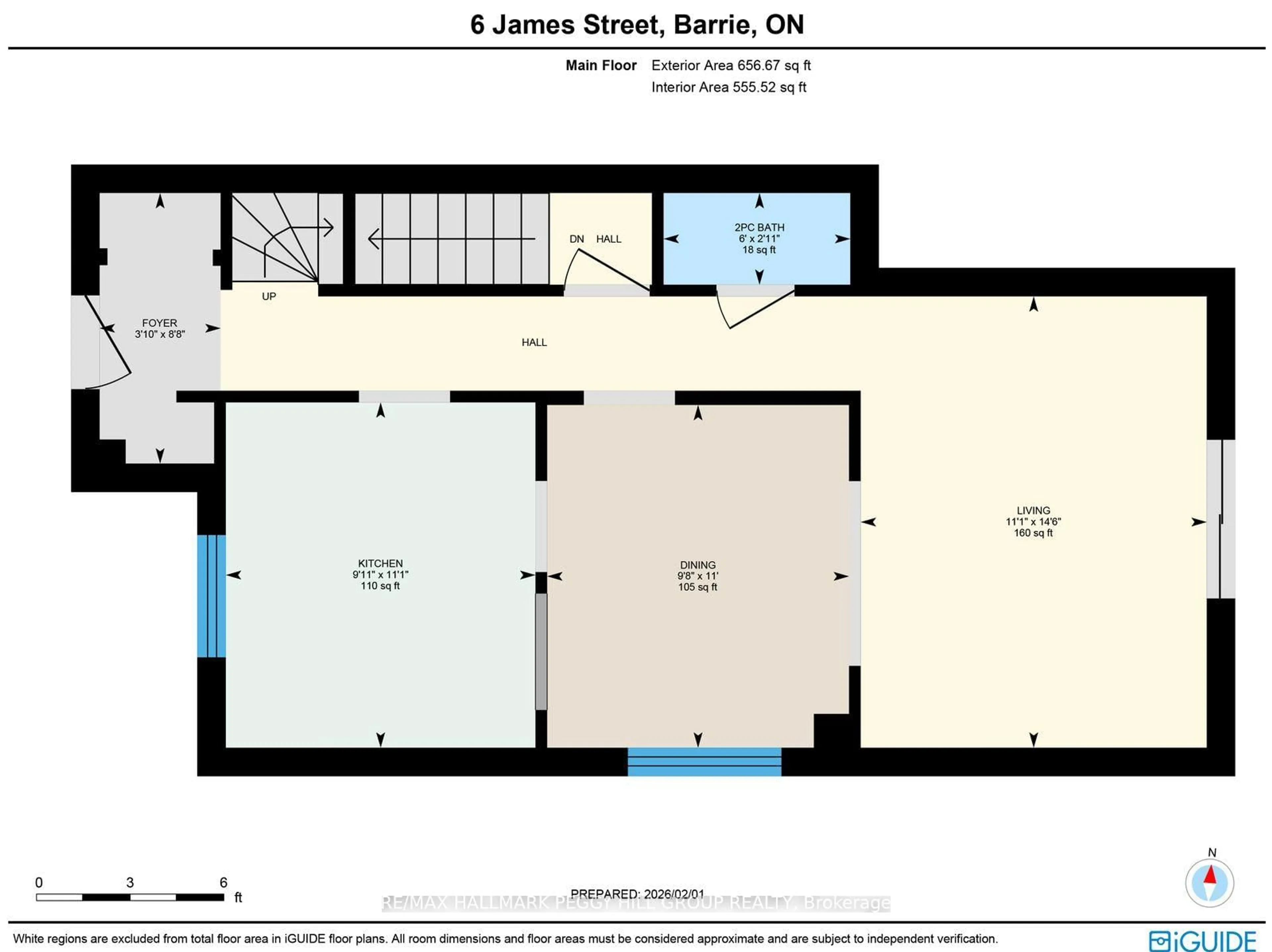 Floor plan for 6 James St, Barrie Ontario L4N 6M4