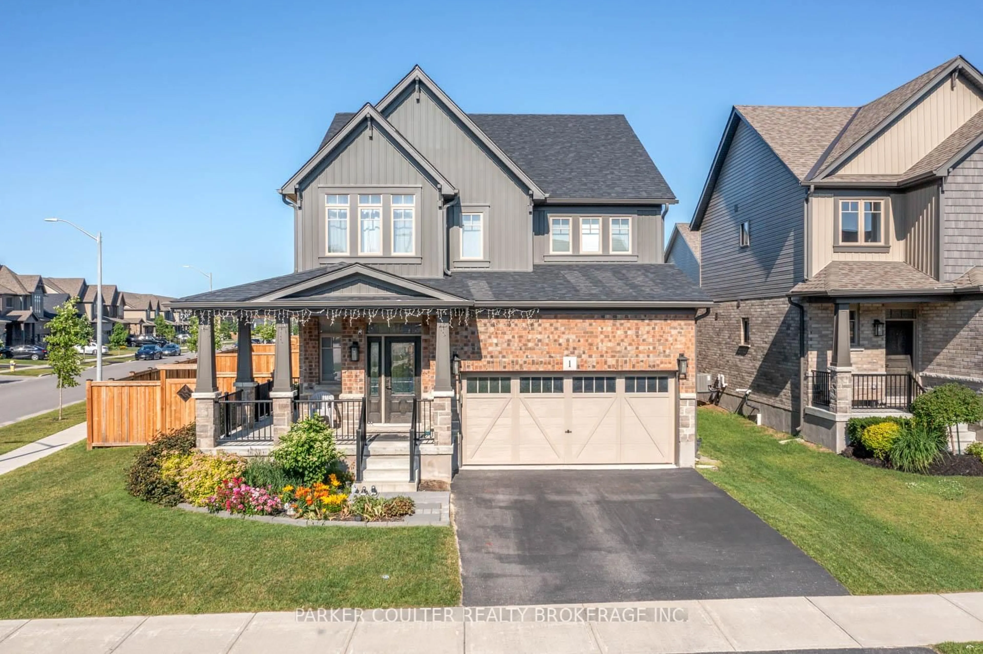 Home with brick exterior material, street for 1 Spencer St, Collingwood Ontario L9Y 3B7