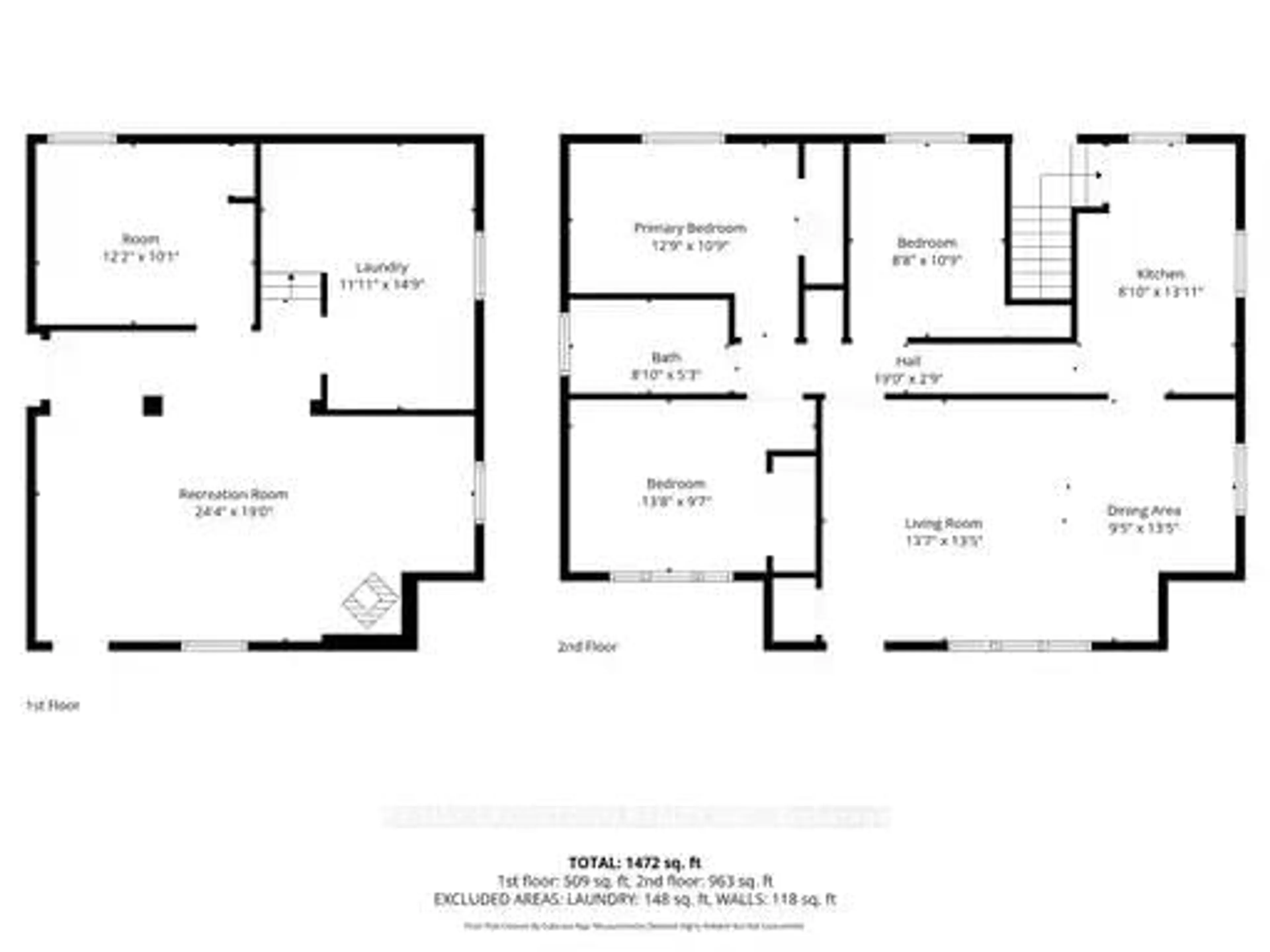 Floor plan for 55 Davidson St, Barrie Ontario L4M 3S1