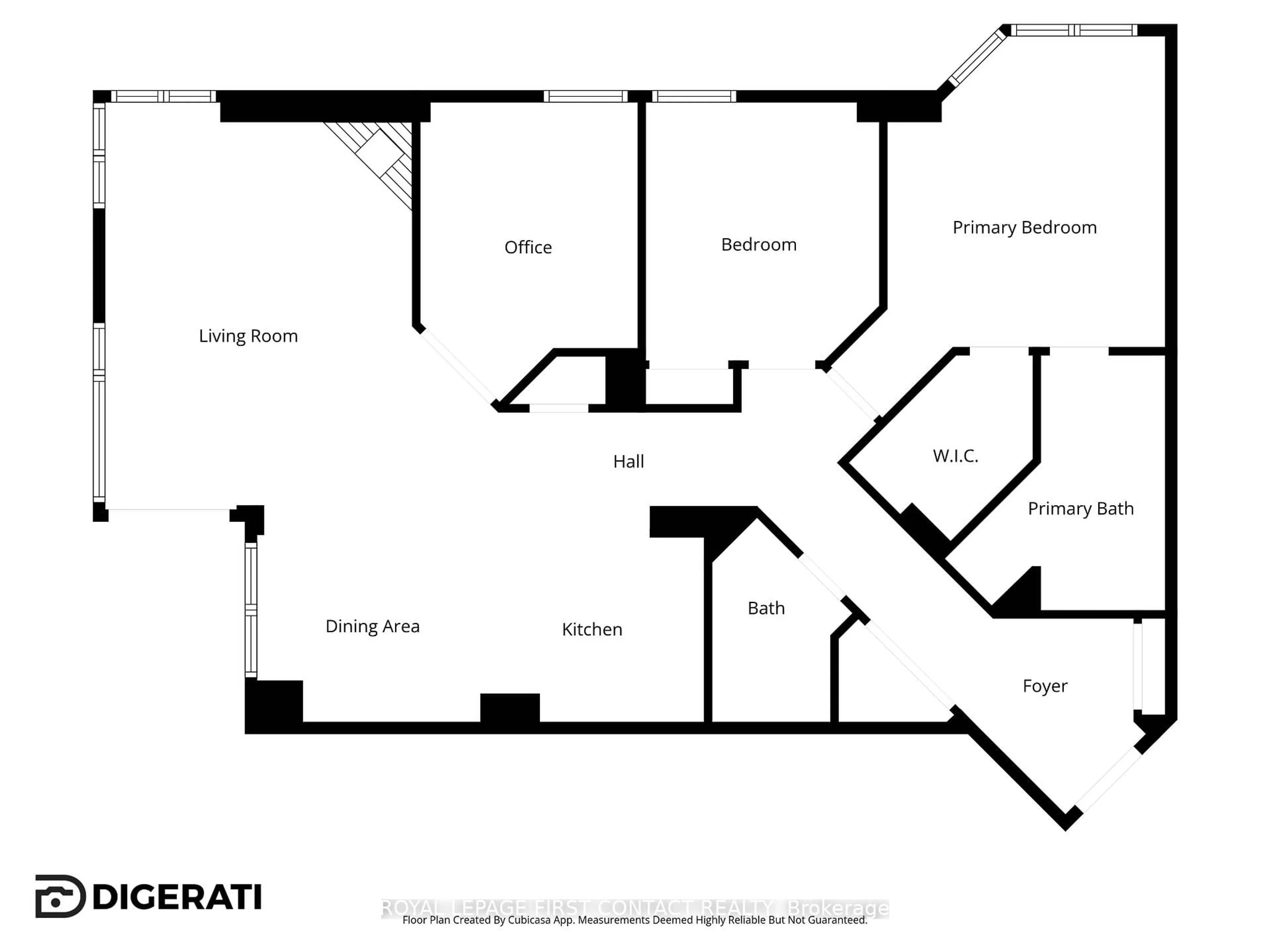 Floor plan for 6 Toronto St #1407, Barrie Ontario L4N 9R2