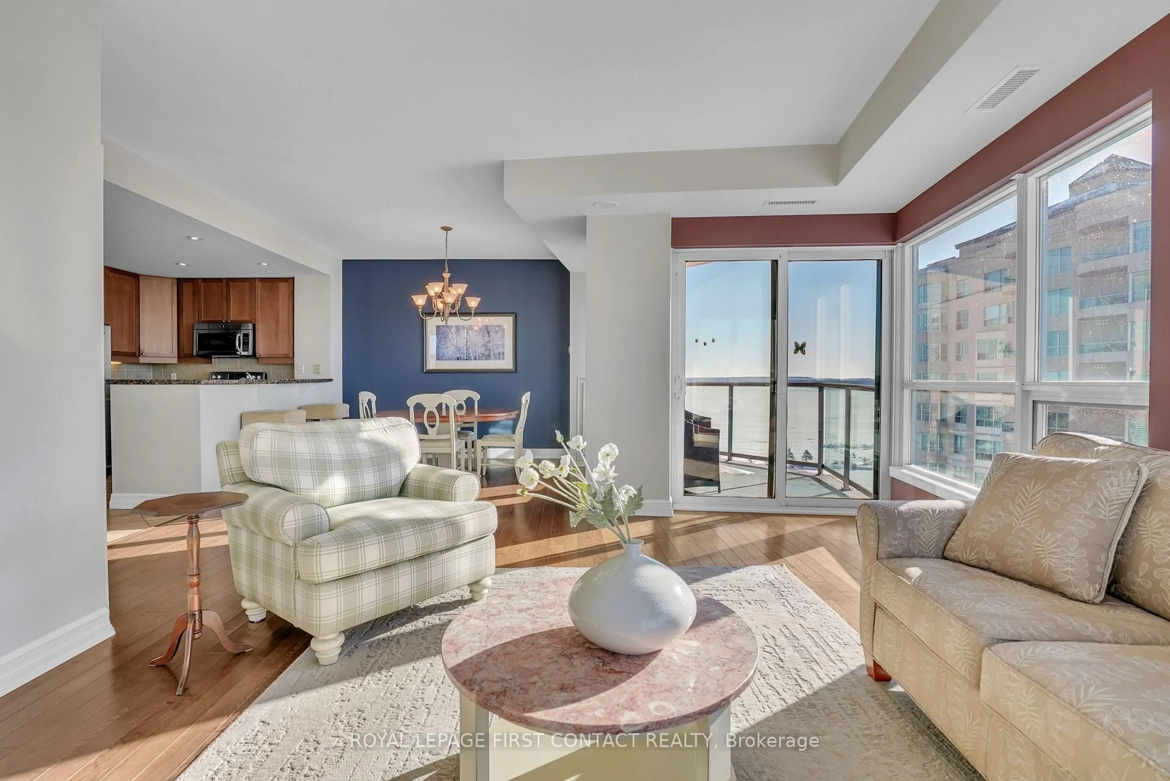 Living room with furniture, unknown for 6 Toronto St #1407, Barrie Ontario L4N 9R2