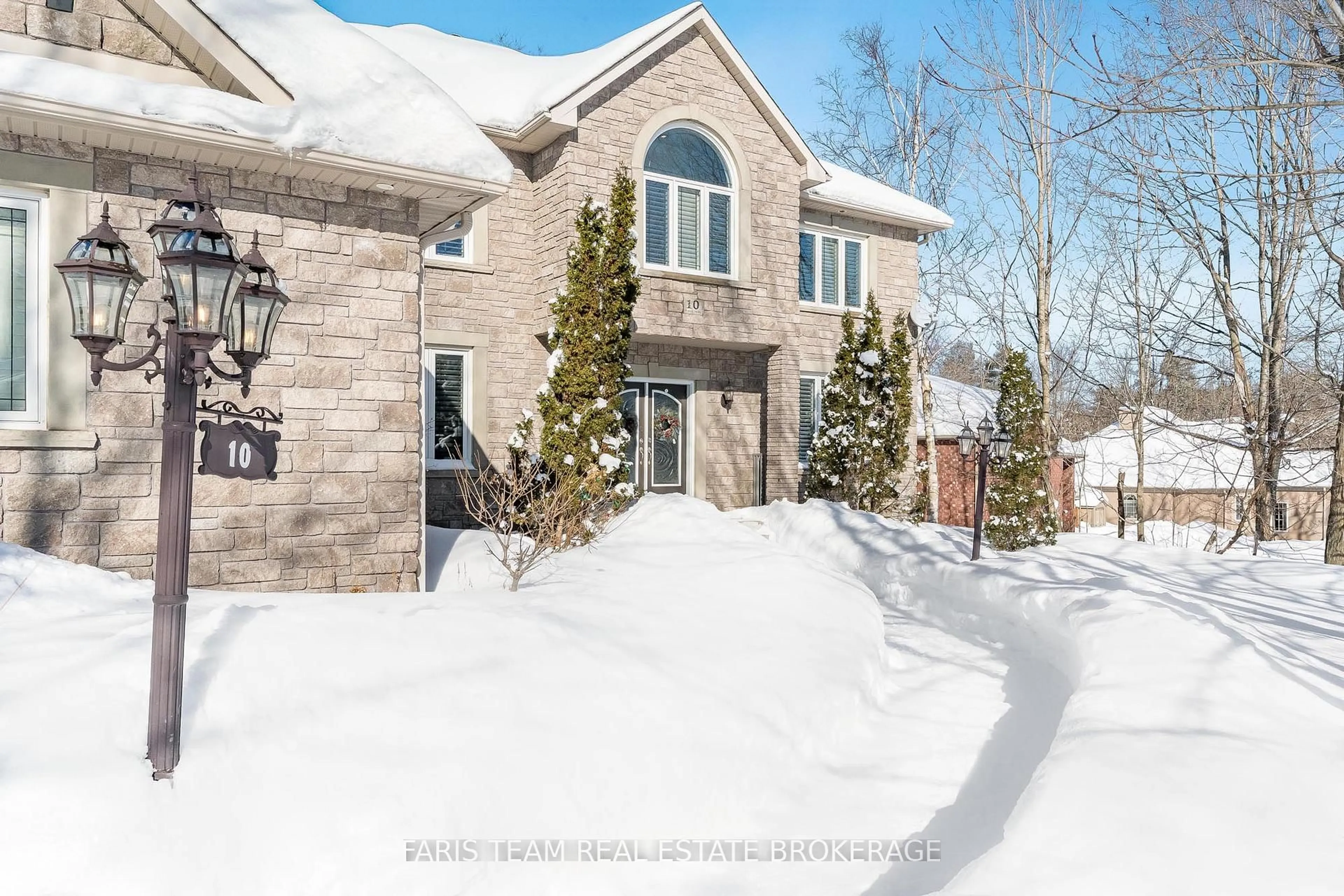 Home with brick exterior material, street for 10 Nordic Tr, Oro-Medonte Ontario L0L 2L0