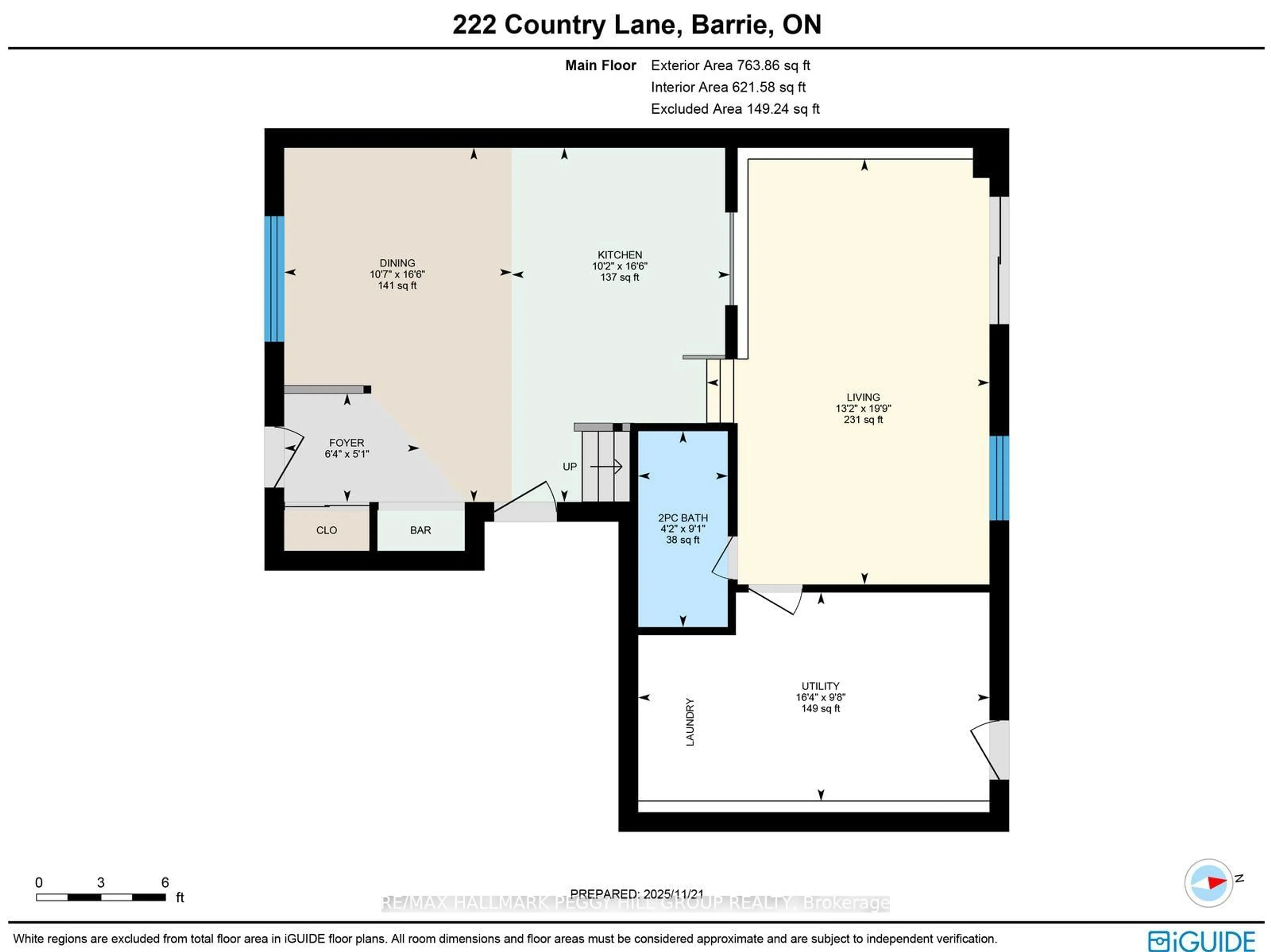 Floor plan for 222 Country Lane, Barrie Ontario L4N 0W1