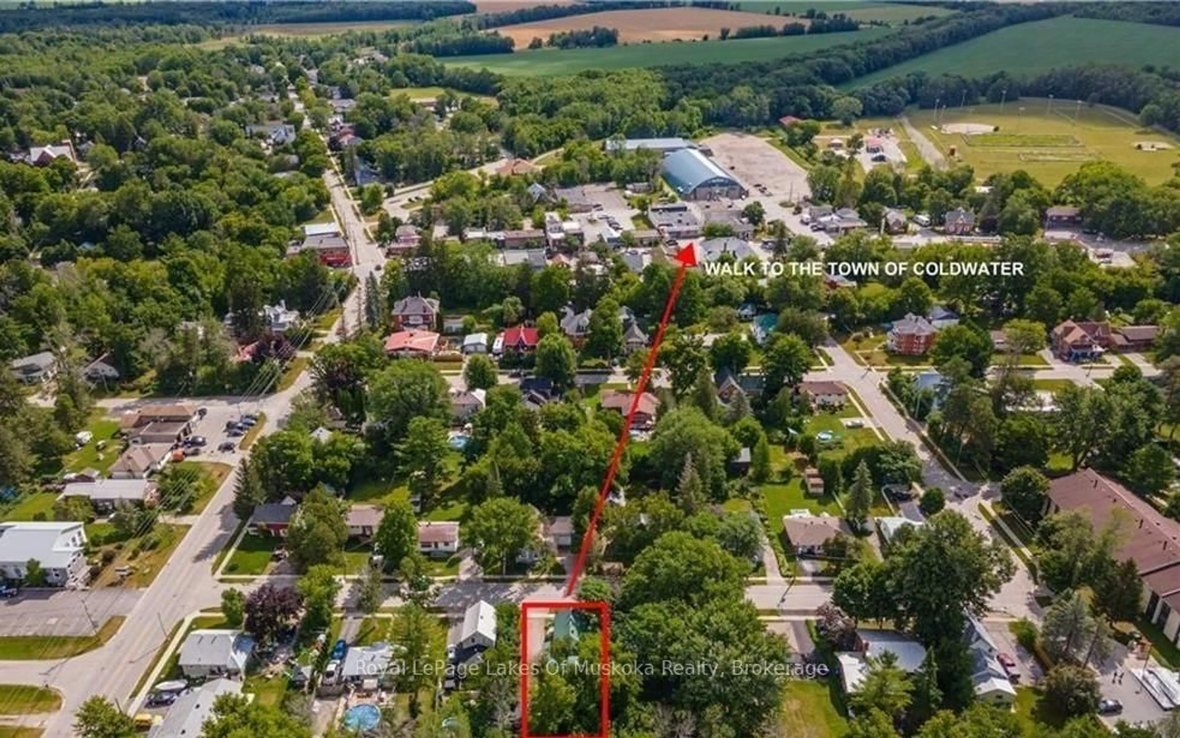 A pic from outside/outdoor area/front of a property/back of a property/a pic from drone, street for 6 Bush St, Severn Ontario L0K 1E0