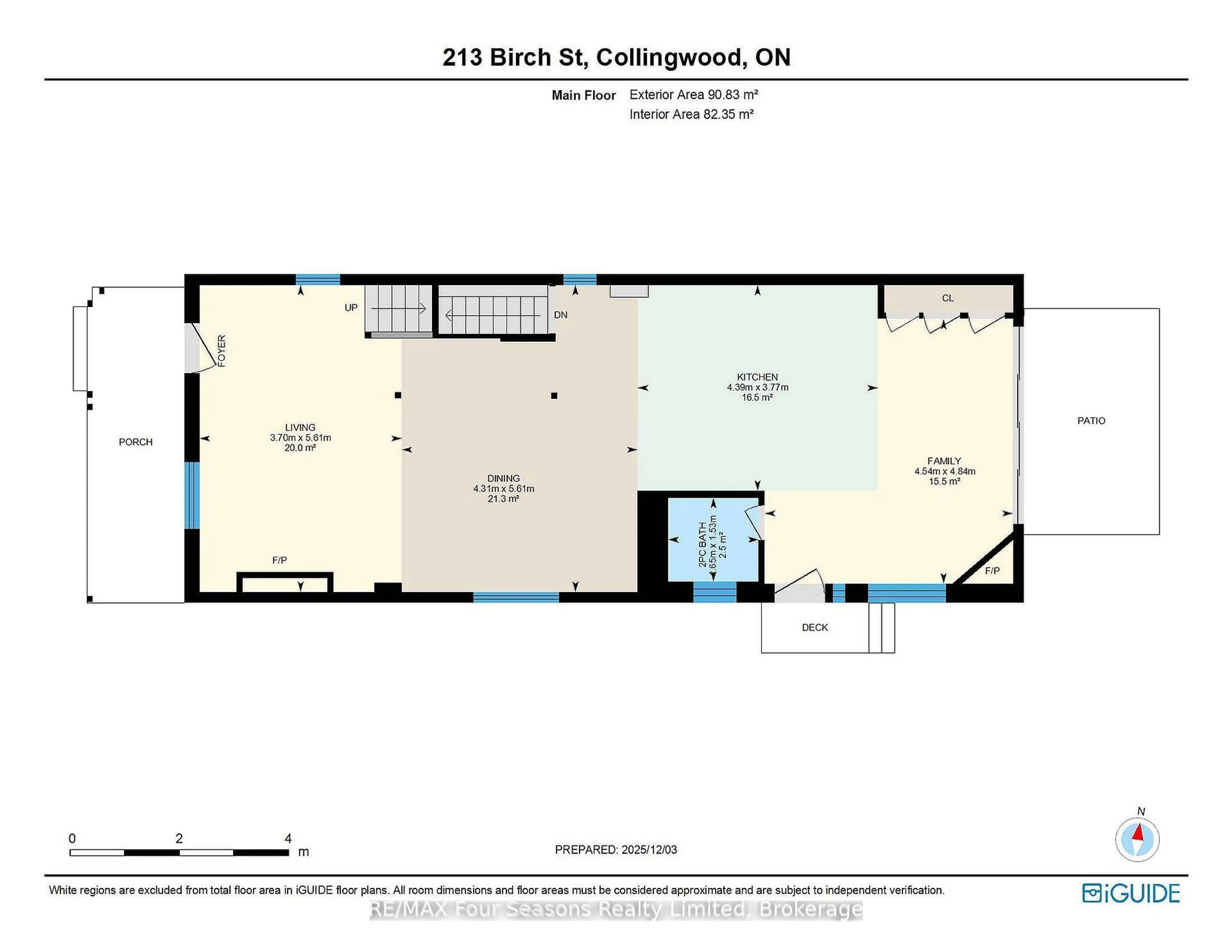 Floor plan for 213 Birch St, Collingwood Ontario L9Y 2V5
