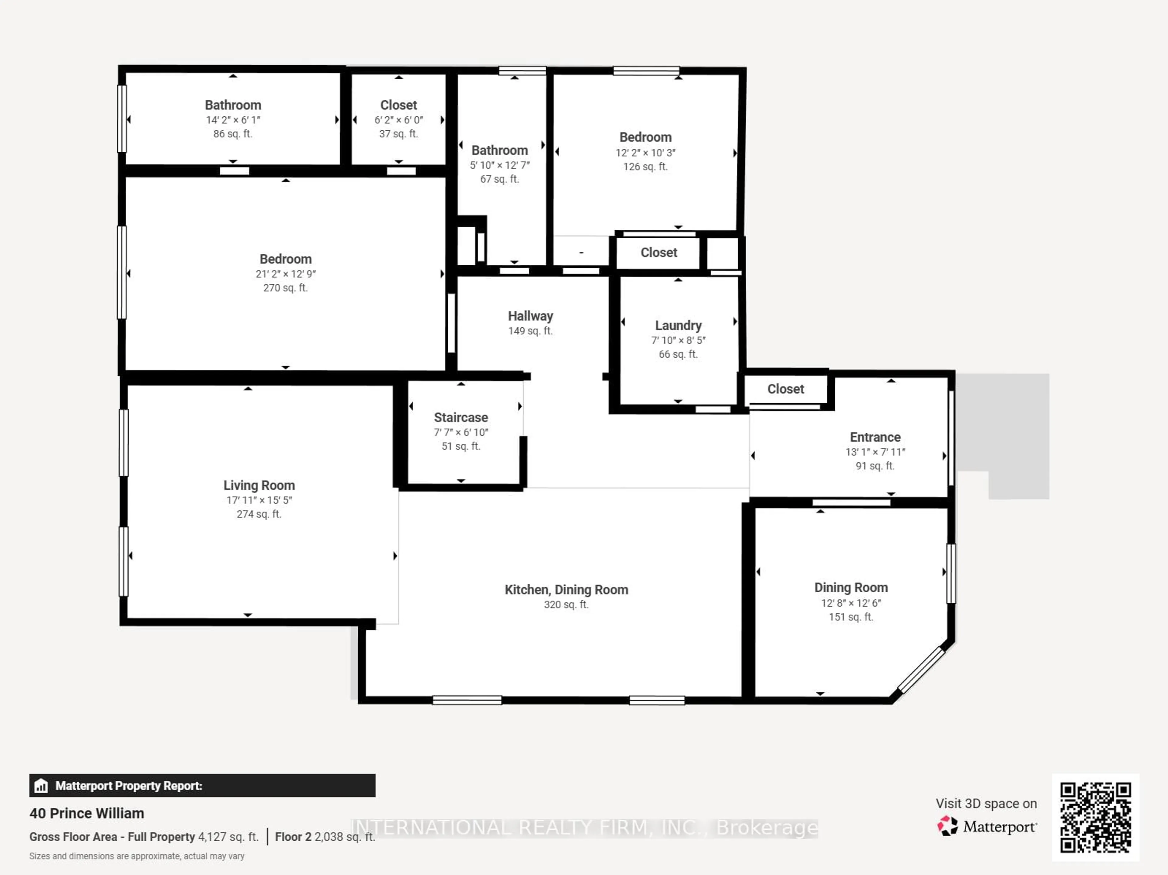 Floor plan for 20 Prince William Way, Barrie Ontario L4N 0Y9
