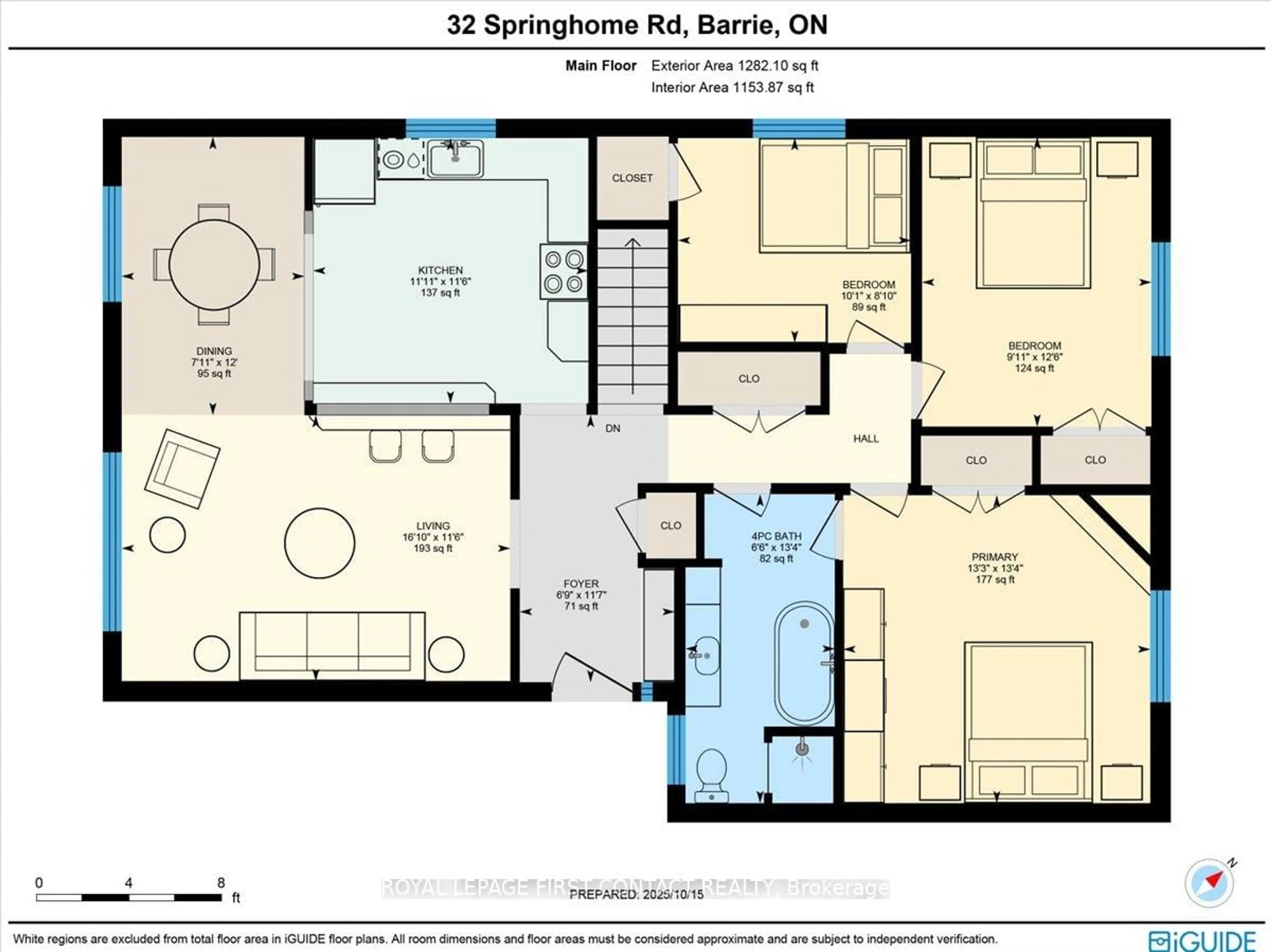 Floor plan for 32 Springhome Rd, Barrie Ontario L4N 2W7