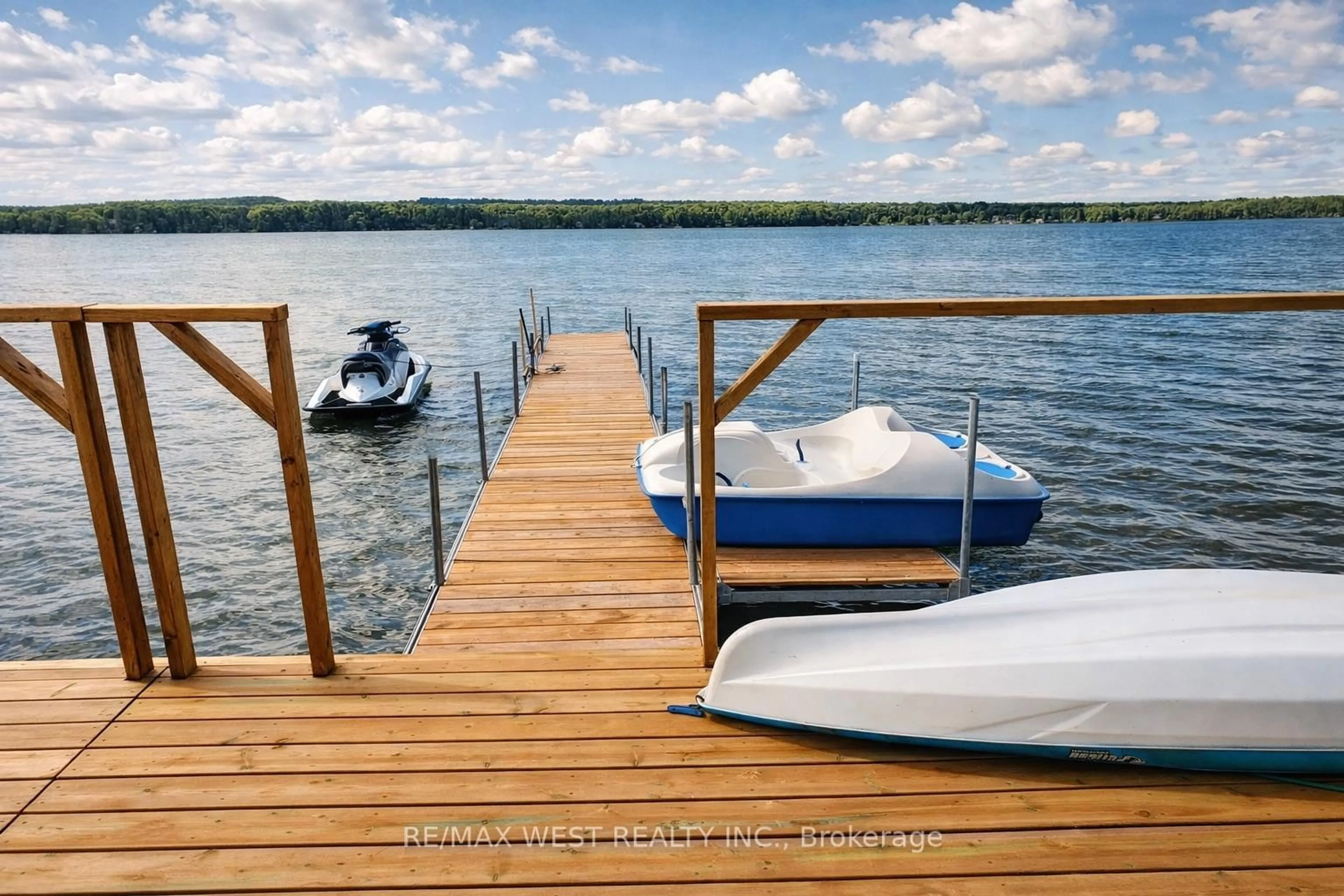 Patio, water/lake/river/ocean view for 2231 North Orr Lake Rd, Springwater Ontario L0L 1P0
