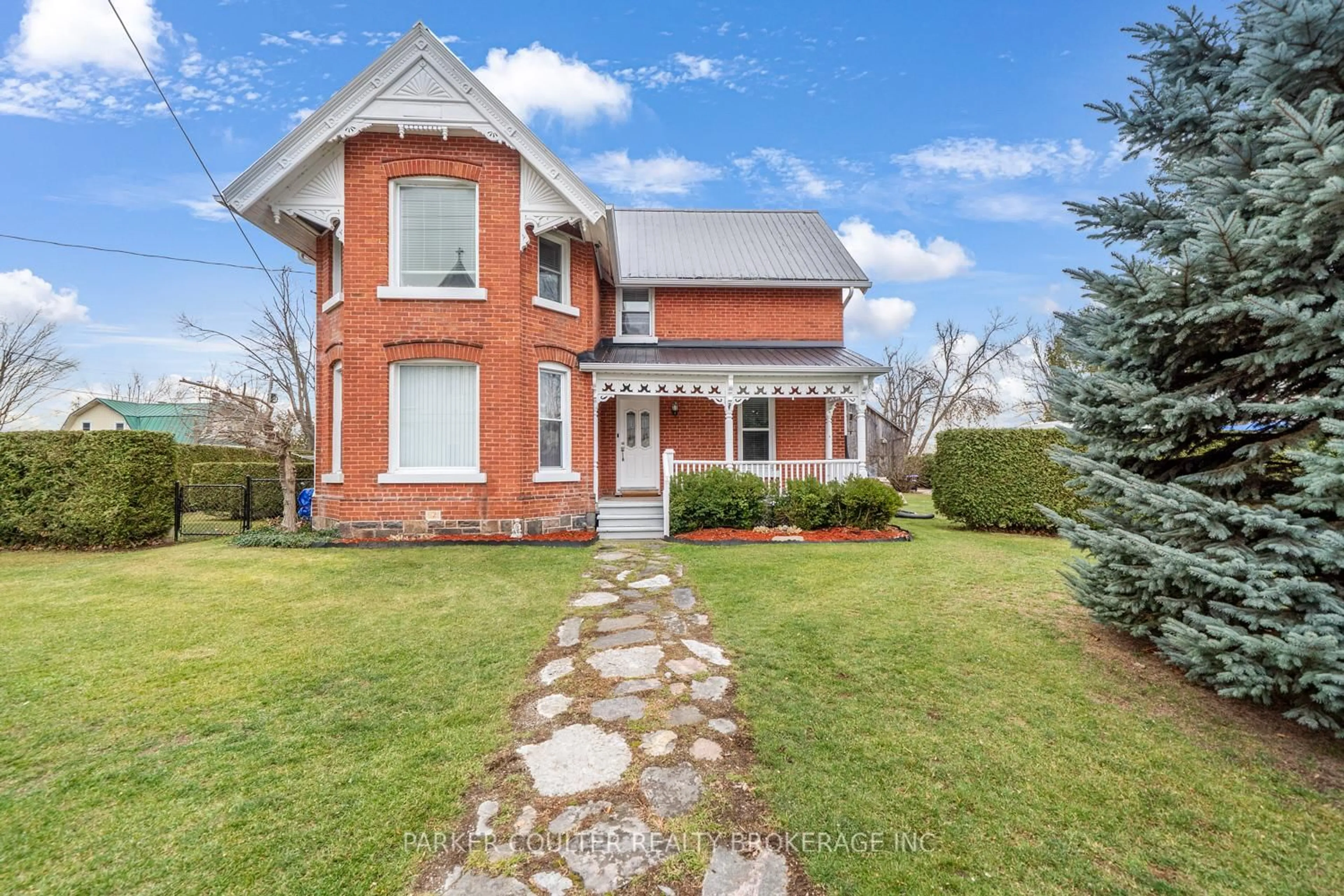 Home with brick exterior material, street for 2189 & 2193 Concession 4 Rd, Ramara Ontario L0K 1B0