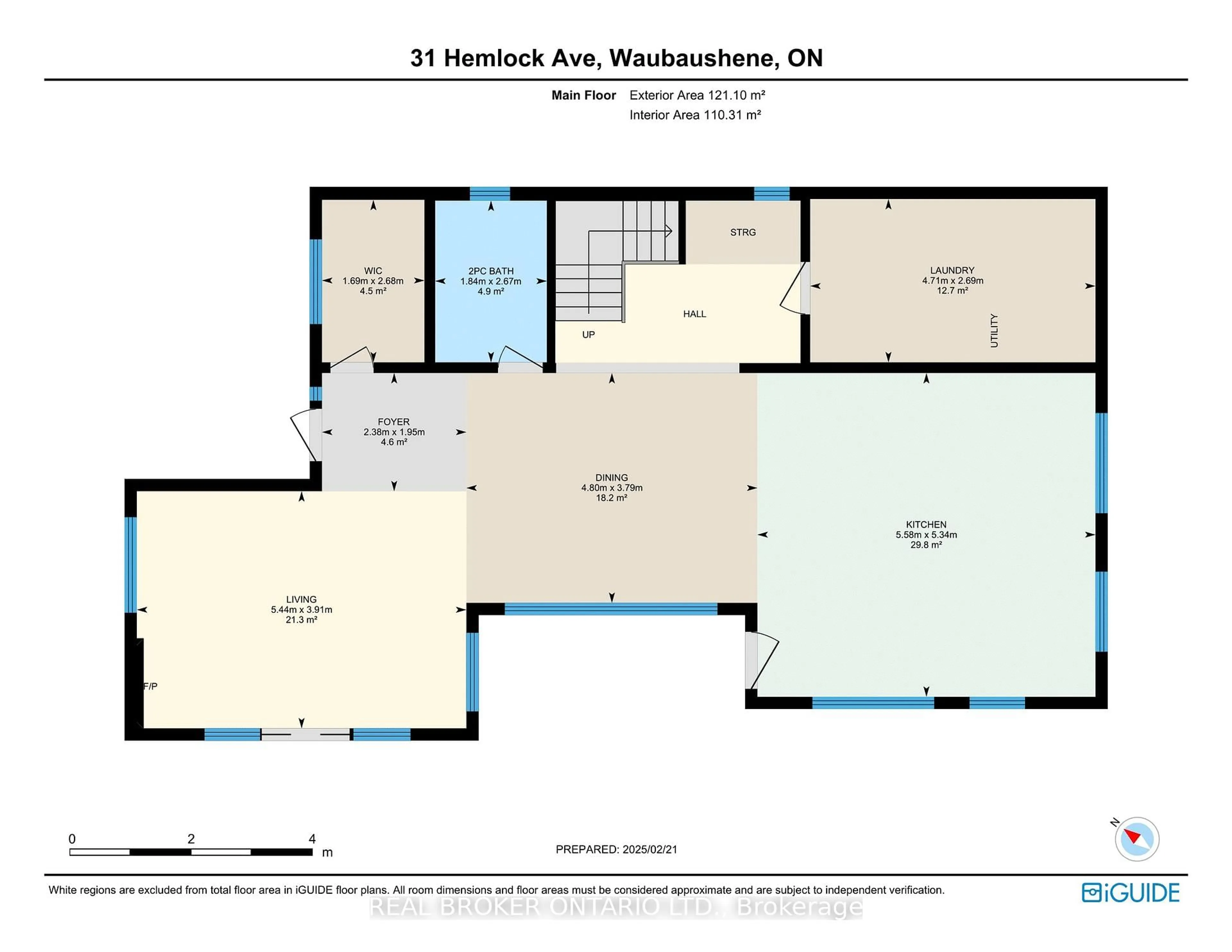 Floor plan for 31 Hemlock Ave, Tay Ontario L0K 2C0