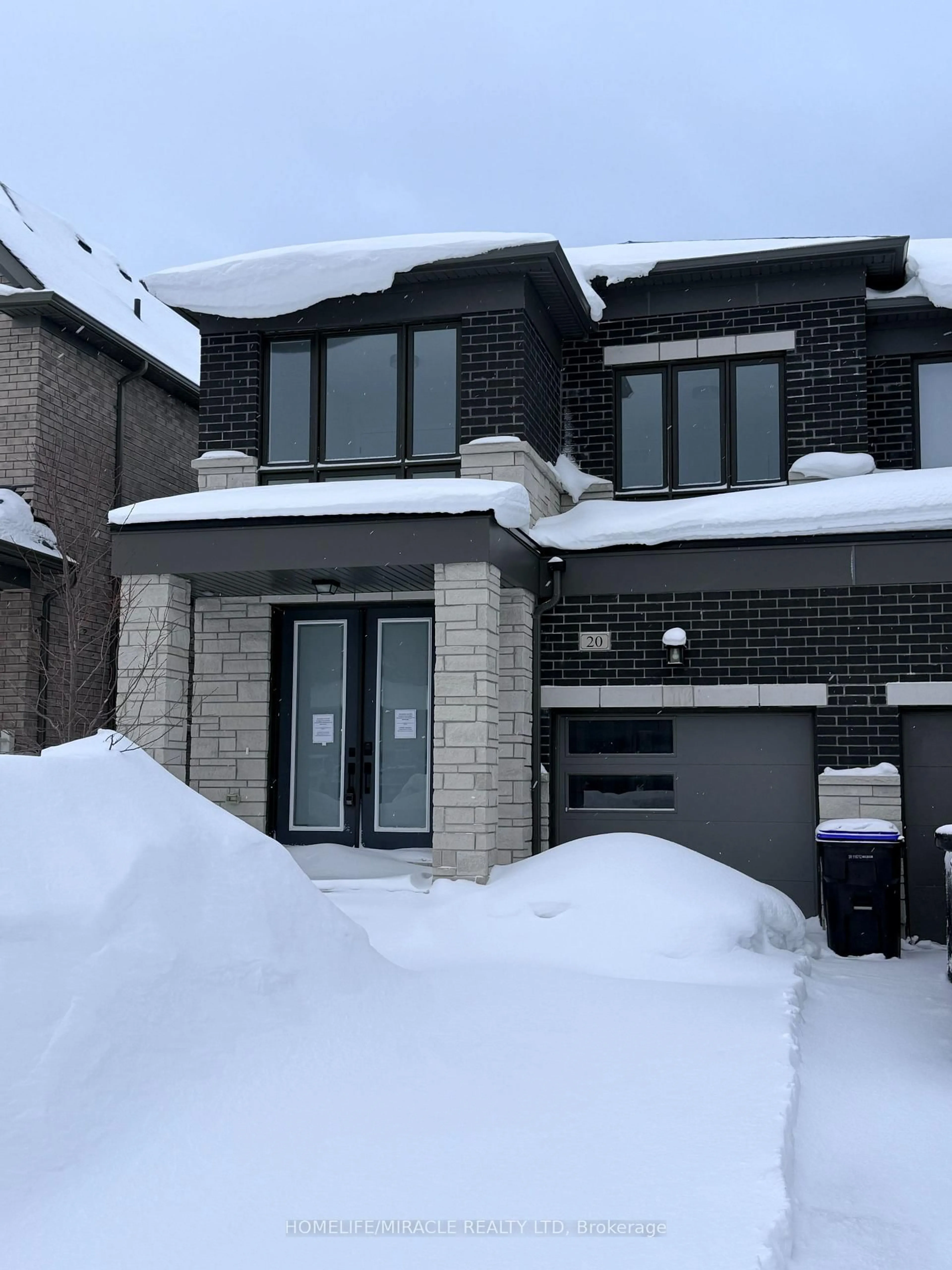 Home with brick exterior material, street for 20 Sweet Cicely St, Springwater Ontario L9X 2C7