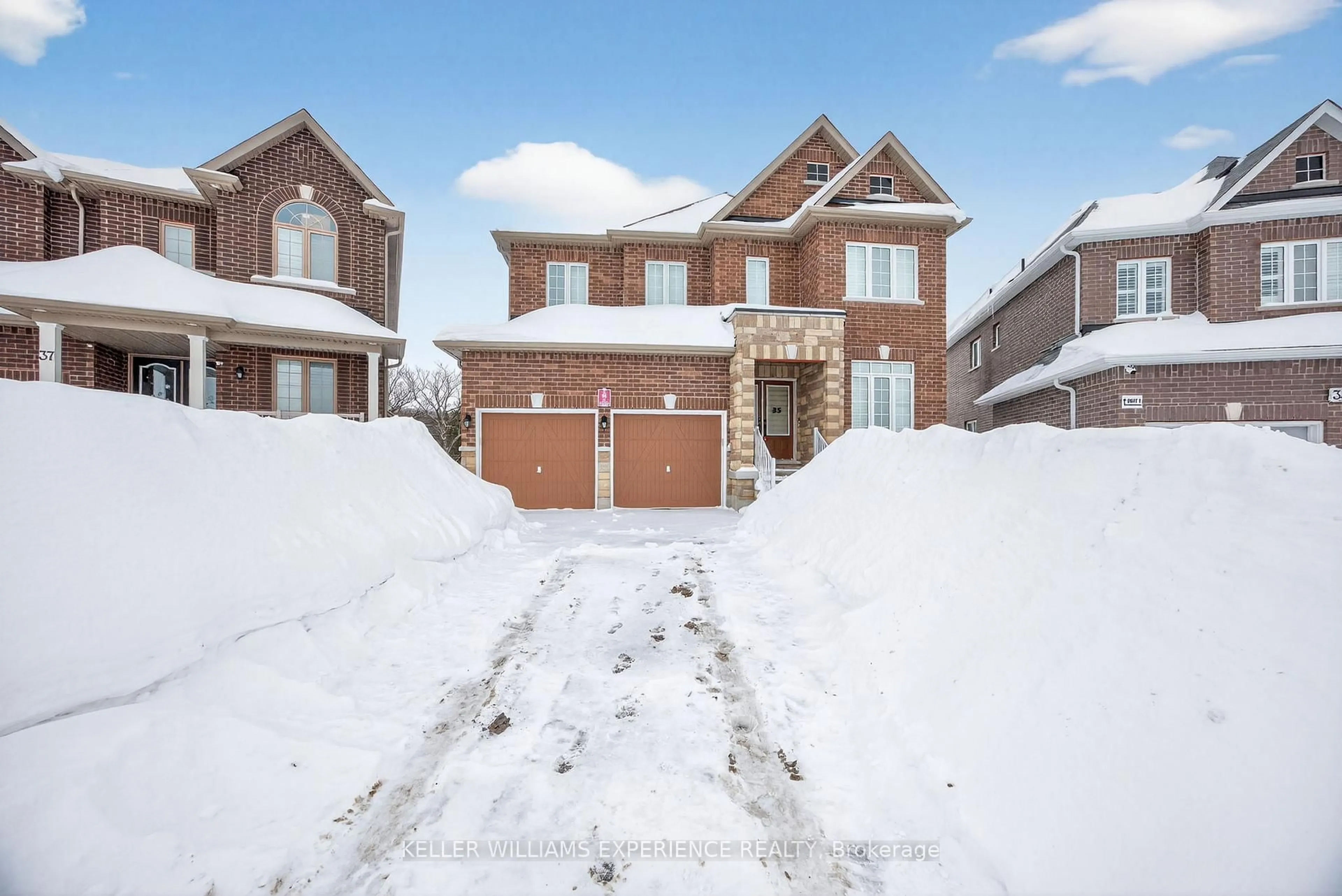Home with brick exterior material, street for 35 MUIRFIELD Dr, Barrie Ontario L4N 6J9