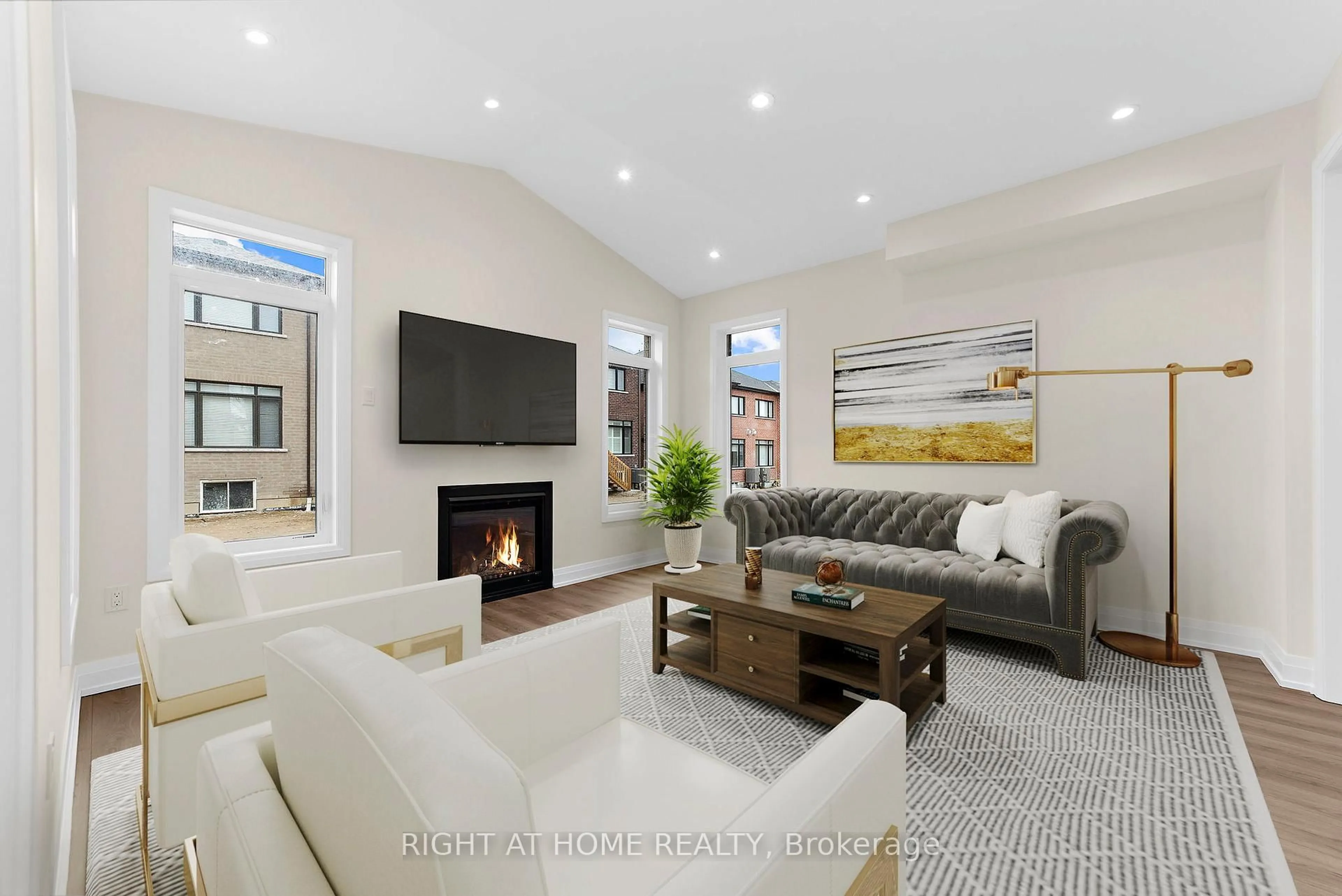 Living room with furniture, unknown for 33 Calypso Ave, Springwater Ontario L9X 2E3